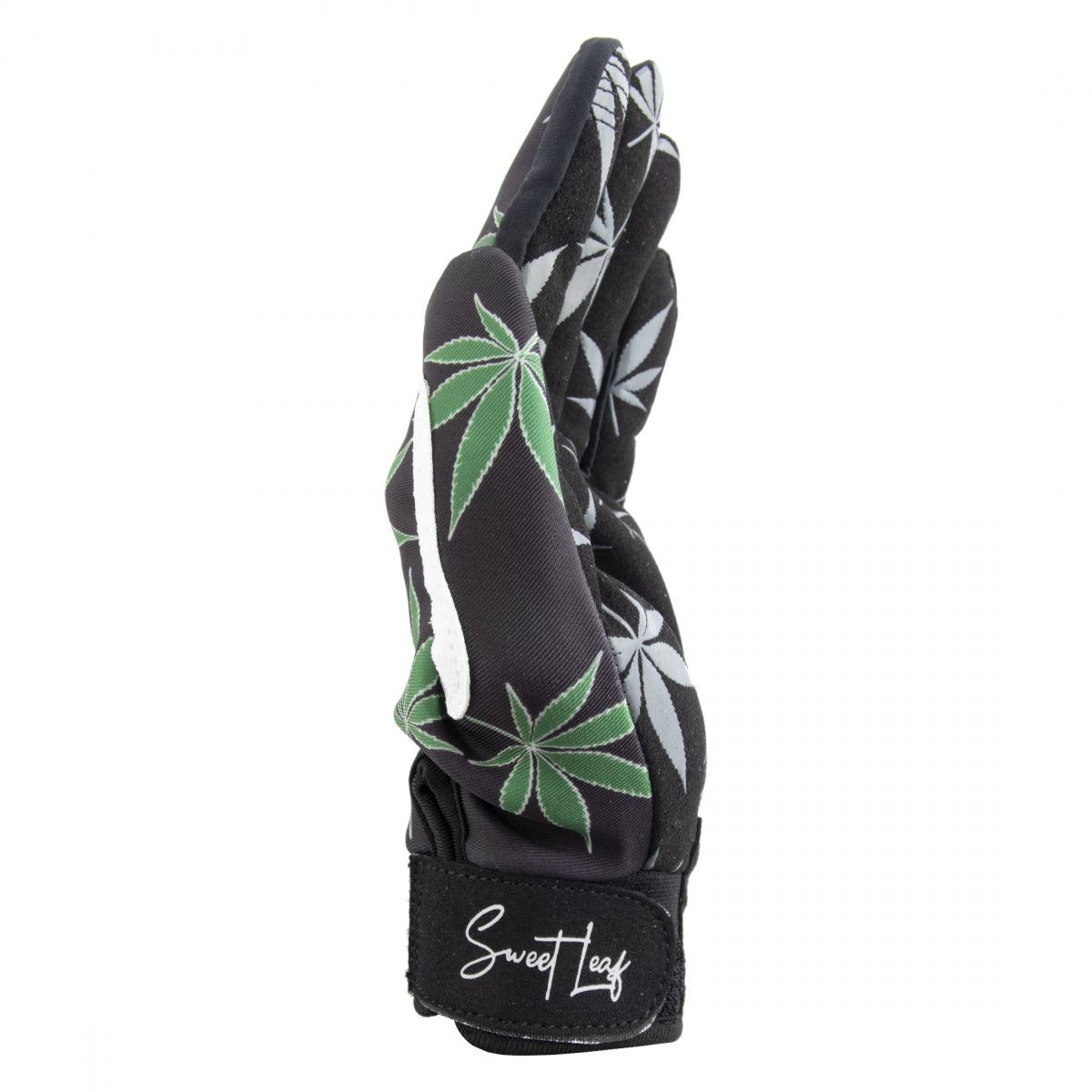 Alienation Sweet Leaf Unisex Full Finger Bike Gloves - Black, Medium - Perfect for Mountain Biking & Cycling Comfort