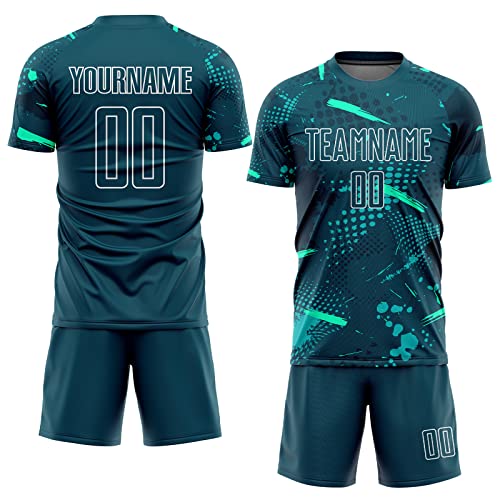 Green-white-aqua