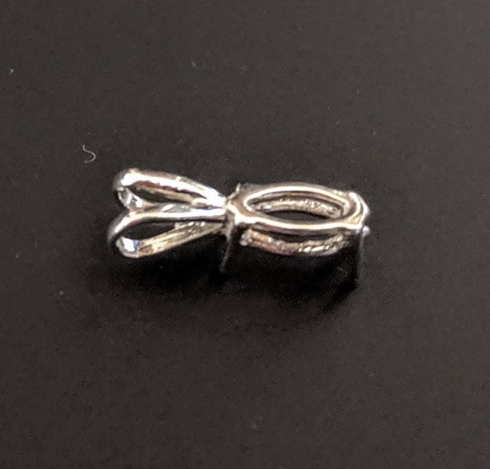 Sterling Silver or 14K White/Yellow Gold Marquise Pendant Setting 8x4mm (20x10mm) - Handmade in USA - Perfect for Necklace Jewelry Making & Custom Engagement Rings