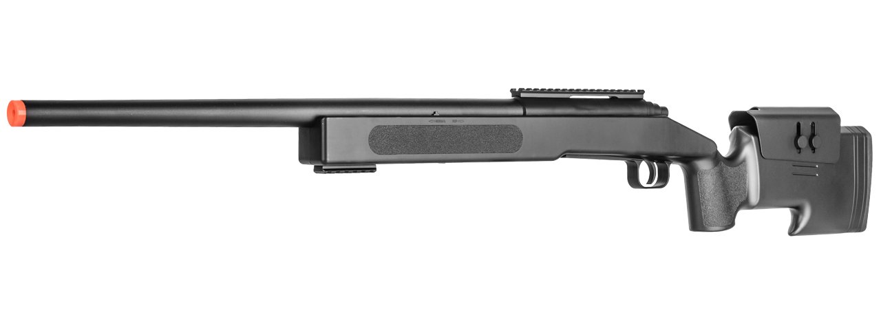 Double Eagle Field Marksman Bolt Action Spring Airsoft Sniper Rifle - 480 FPS High Power Precision Shooting for Outdoor Airsoft Battles & Target Practice