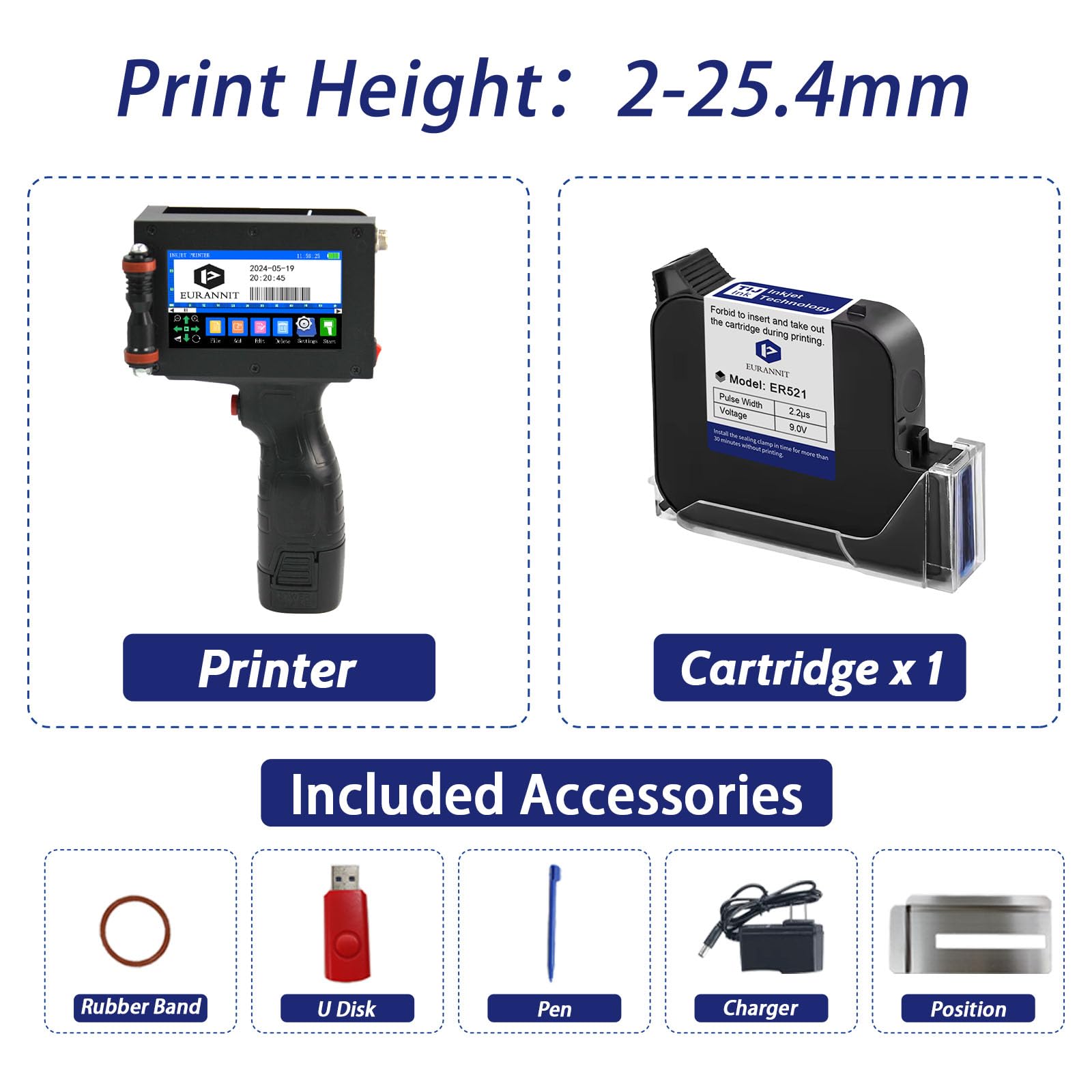E16-1 Handheld Inkjet Printer - 1