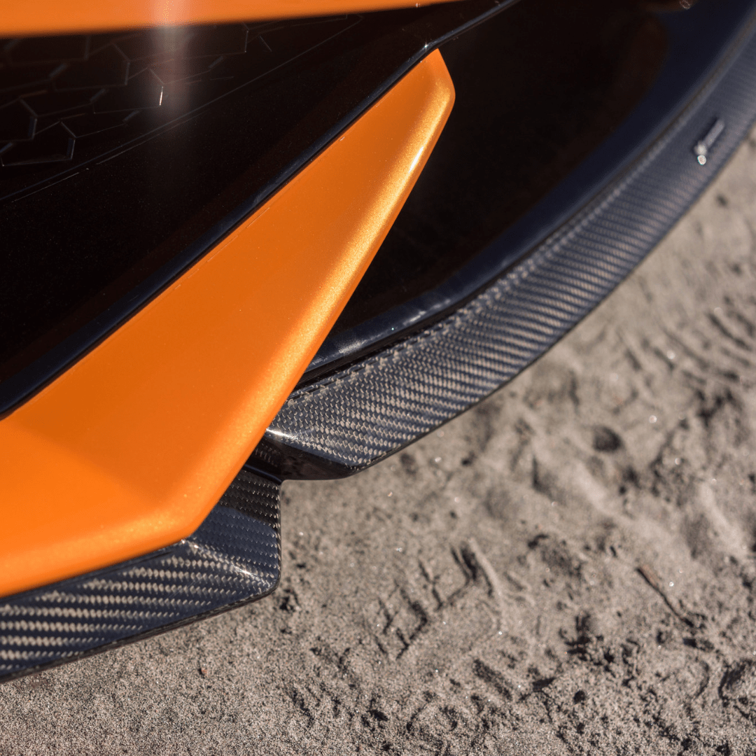 Lamborghini Huracan Verona Edizione Aero Front Spoiler - Carbon Fiber Lip for Enhanced Downforce & Style | Perfect for Track Racing & Car Shows