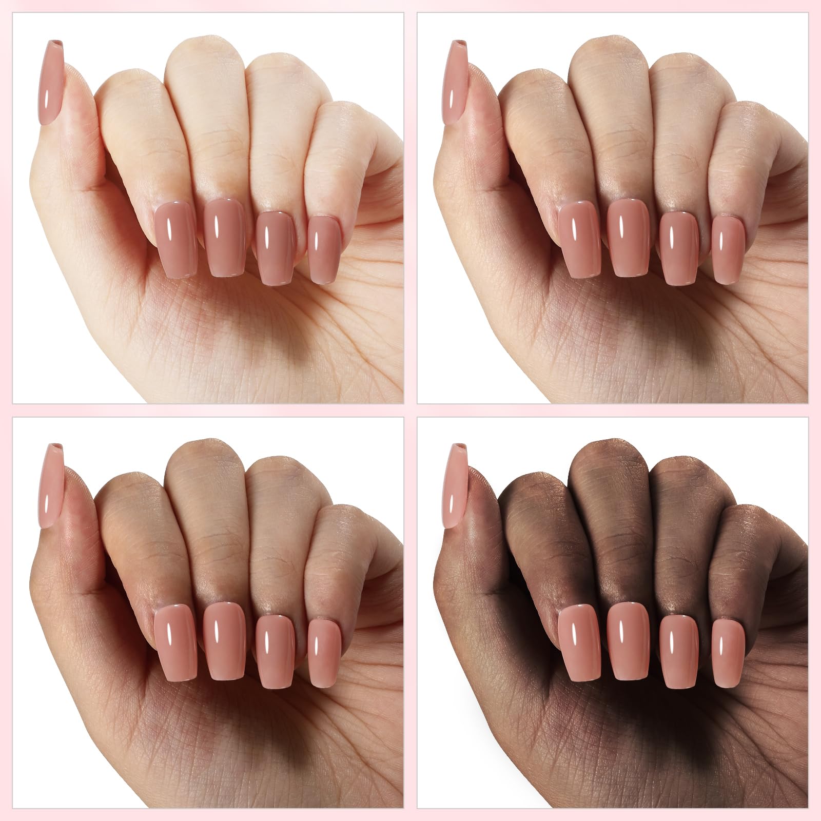 Nude Nail Polish - Quick Dry Regular Nail Lacquer for Women, Non-Gel Air Drying Nail Strengthener, 15ML Nail Art Polish for Manicure & Home DIY | Perfect for Everyday Wear, Office & Special Occasions