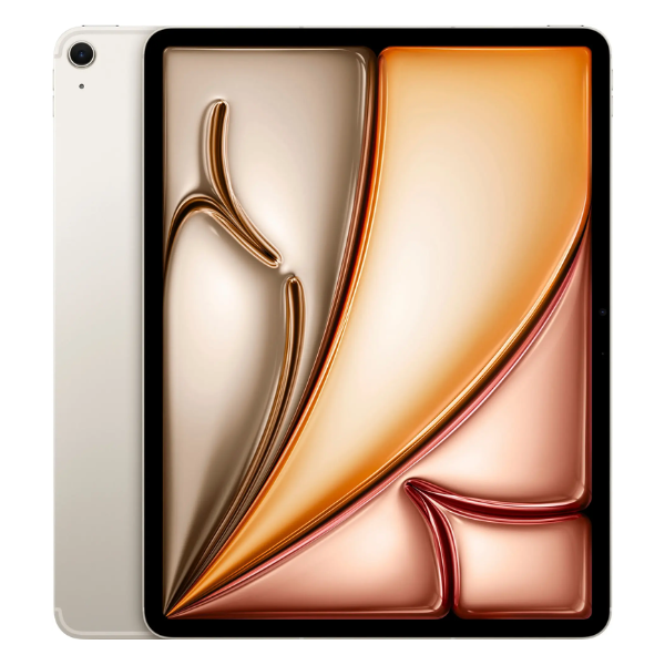 Apple iPad Air 6th Gen (M2 Chip, 13-inch) 256GB Starlight - Cellular + WiFi - Perfect for Work, Study & Entertainment