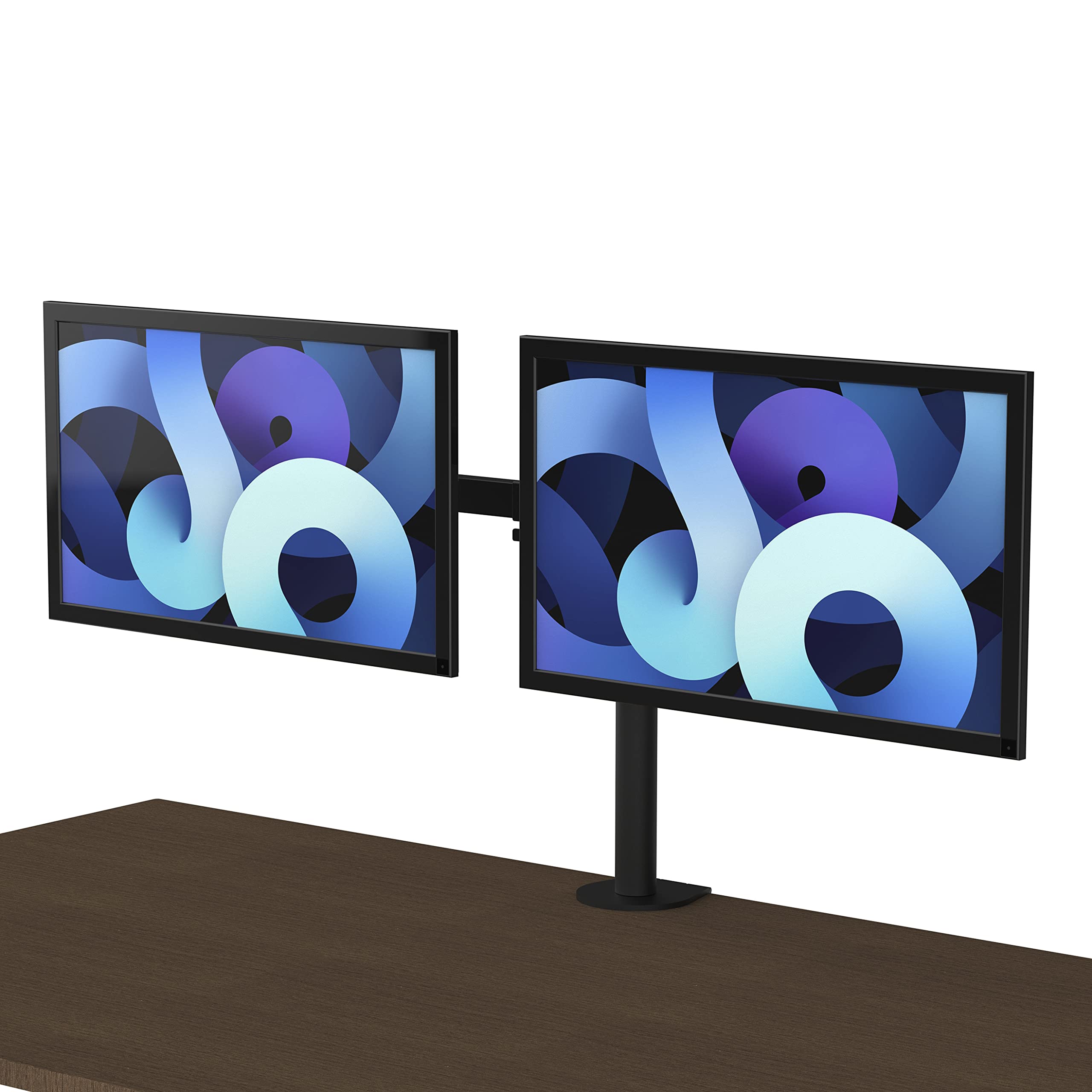 Ergonomic Adjustable Clamp-On Standing Desk Converter - Dual Monitor & Laptop Stand for 13