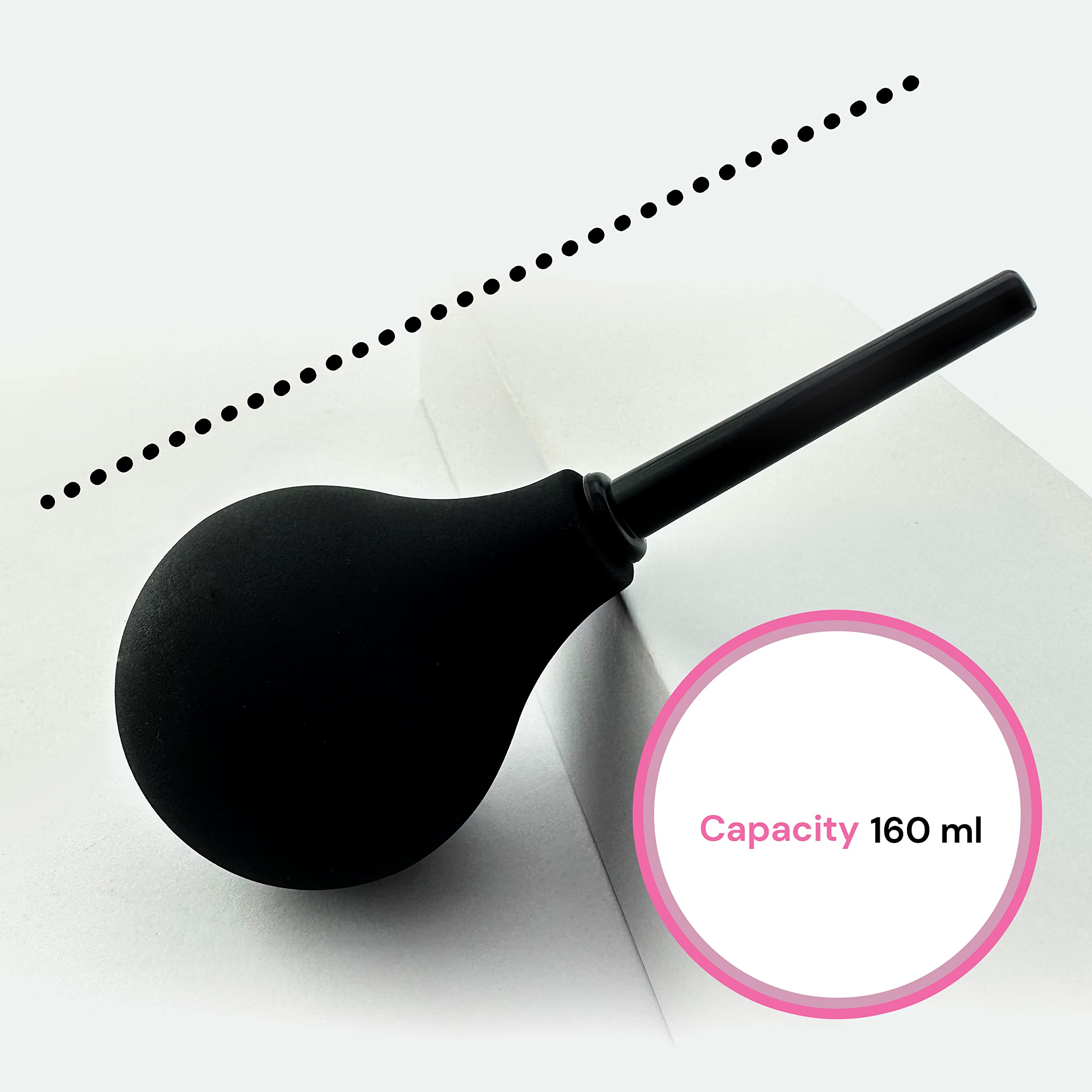 FOPS B20-1 Silicone Shower Enema Kit for Women - Vaginal & Anal Cleansing Rinse - Waterproof Bathroom Accessory for Personal Hygiene & Intimate Care