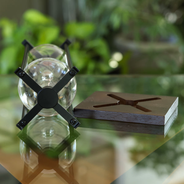 Premium Industrial Design Fillable Hourglass - 60 Minute Sand Timer for Productivity, Meditation & Time Management - Perfect for Office, Classroom, Yoga & Home Decor