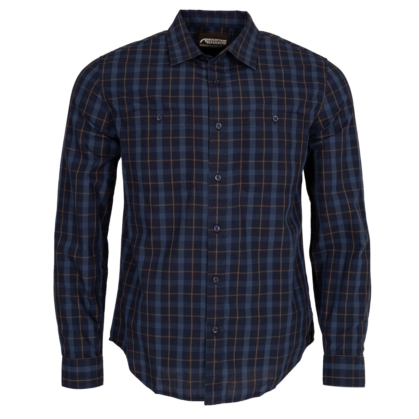 Midtown Long Sleeve Woven Shirt for Men - Casual Button Down Shirt with Comfort Fit - Perfect for Office, Business Casual & Outdoor Activities