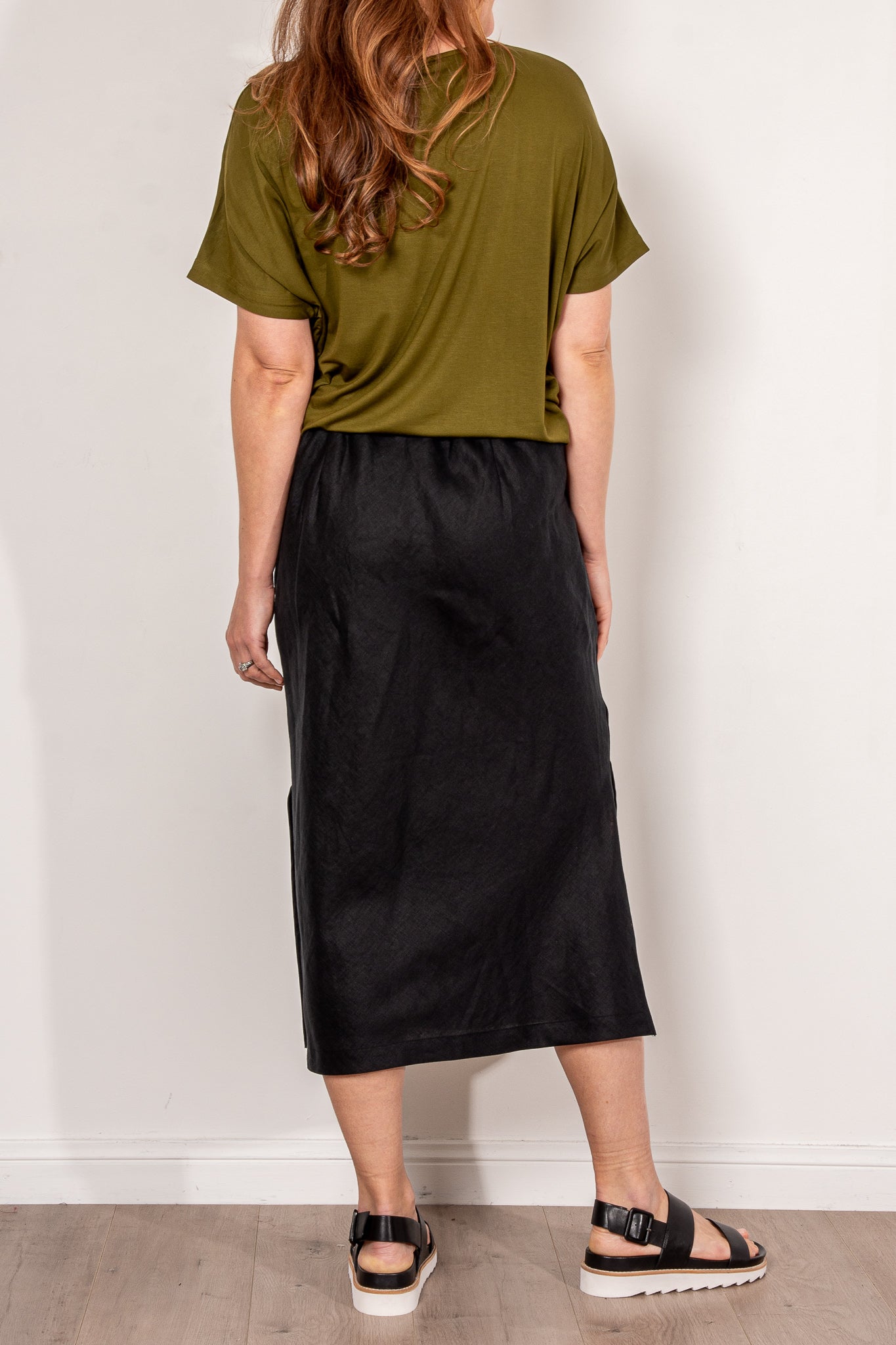 ELK Stilla Linen Skirt for Women - Summer Boho Maxi Skirt with Pockets - Perfect for Beach Vacation, Music Festivals & Casual Outings