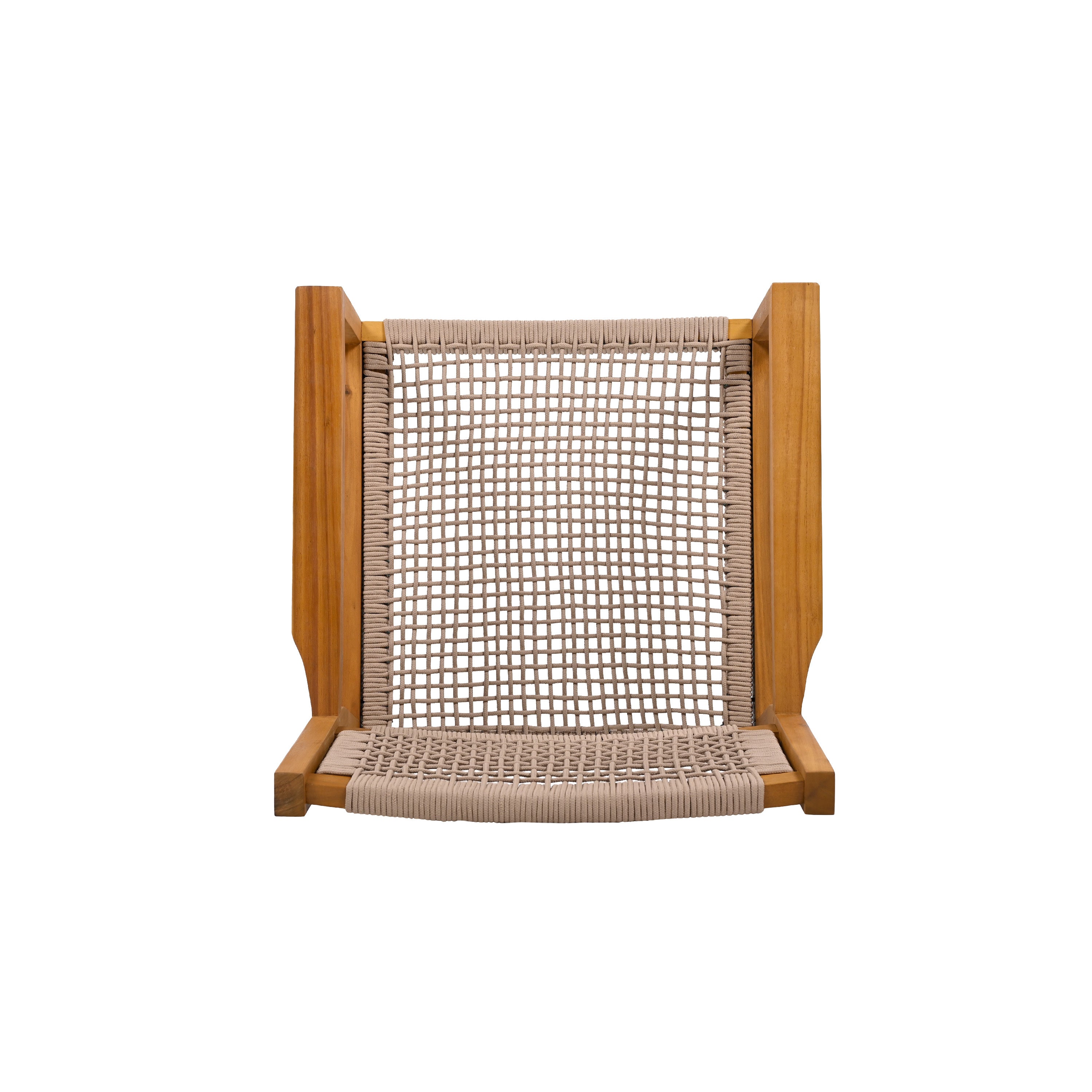 Braided Dining Chair Light Brown - Woven Rattan Seat, Sturdy Wood Frame - Perfect for Kitchen, Dining Room, Patio & Boho Home Decor