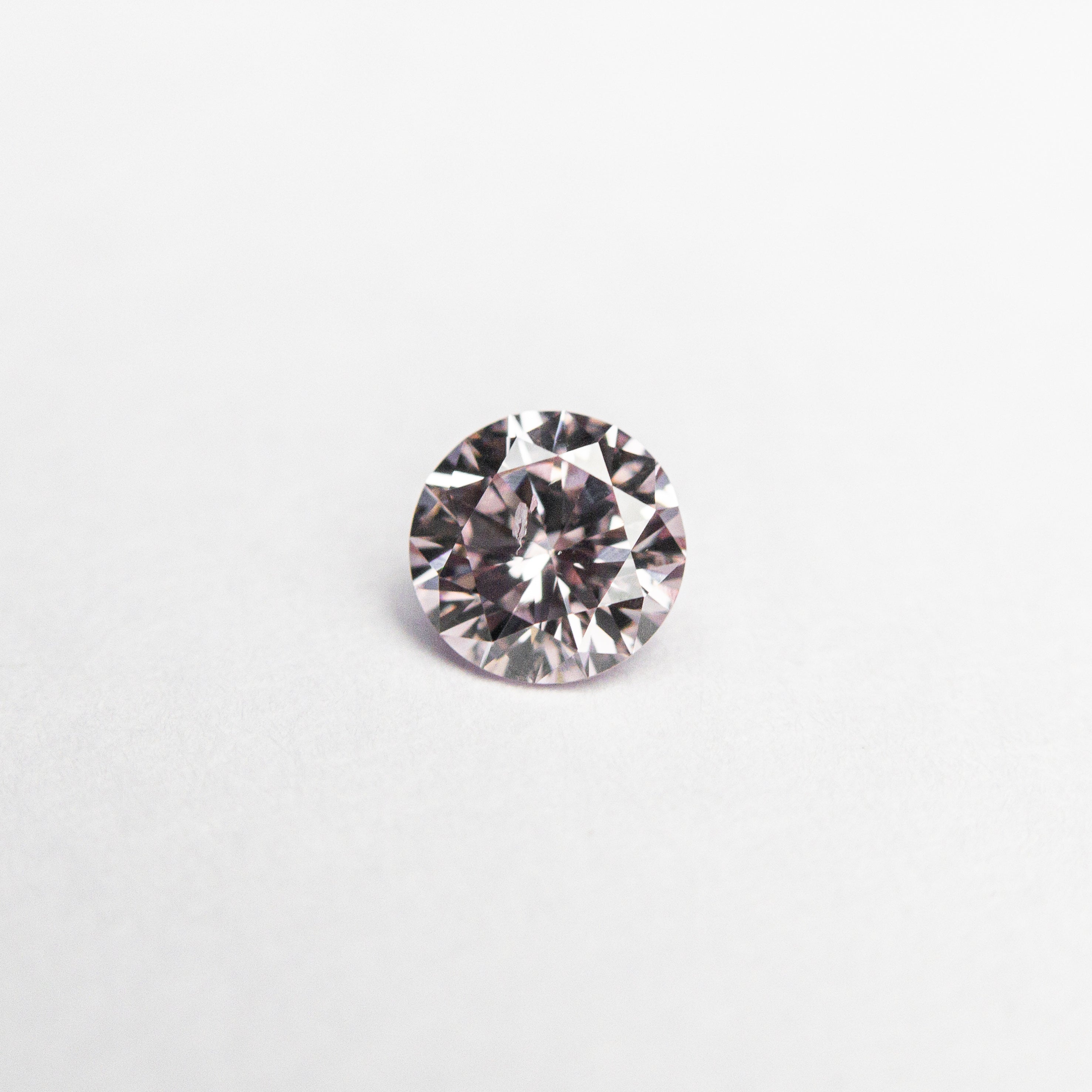 0.24ct GIA Certified Fancy Purplish Pink Round Brilliant Diamond - 4.09x4.06x2.43mm (24166-01) | Perfect for Engagement Rings & Luxury Jewelry