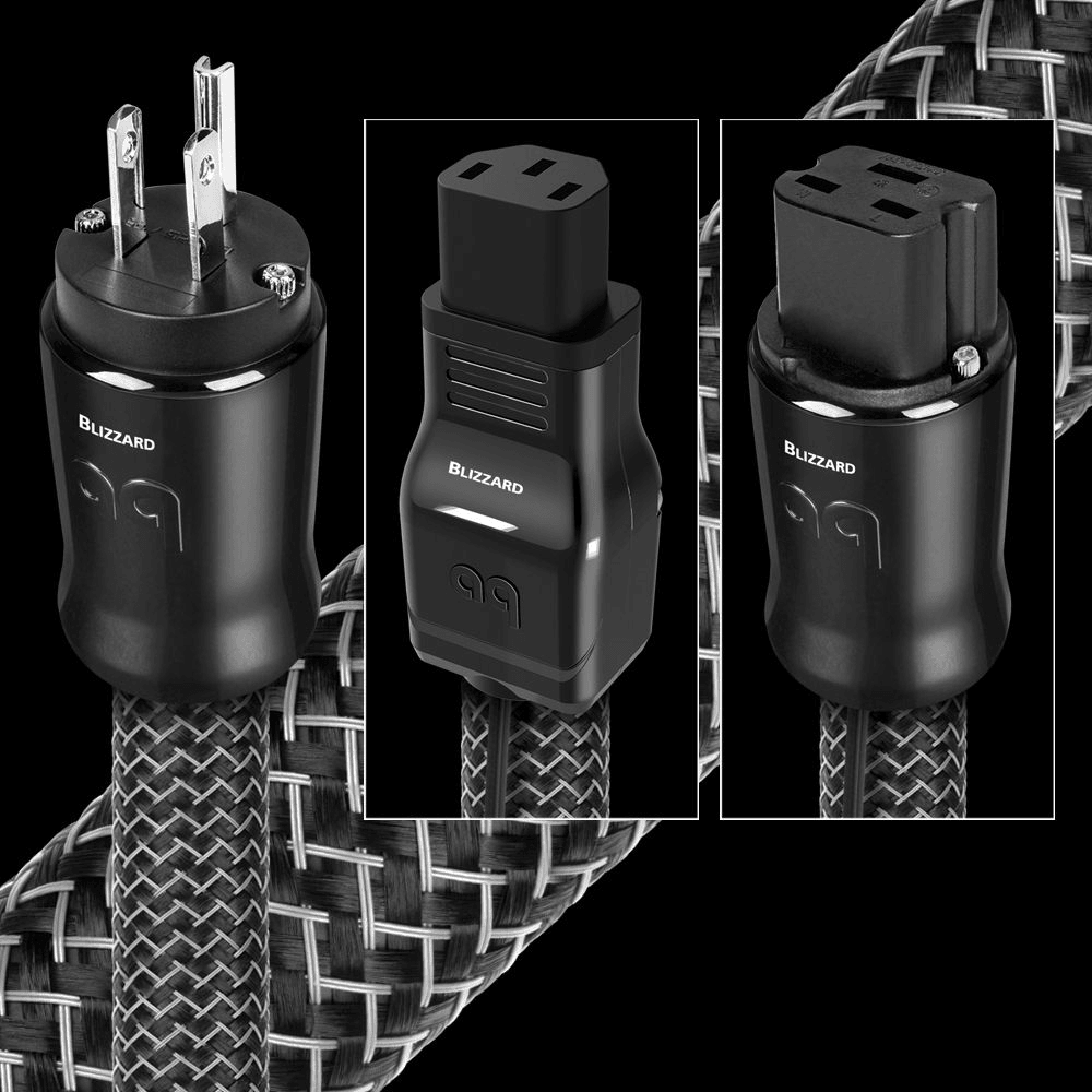 AudioQuest Blizzard XTRM High-Performance Power Cable - Premium Audio Power Cord for Home Theater, Studio Equipment & Hi-Fi Systems