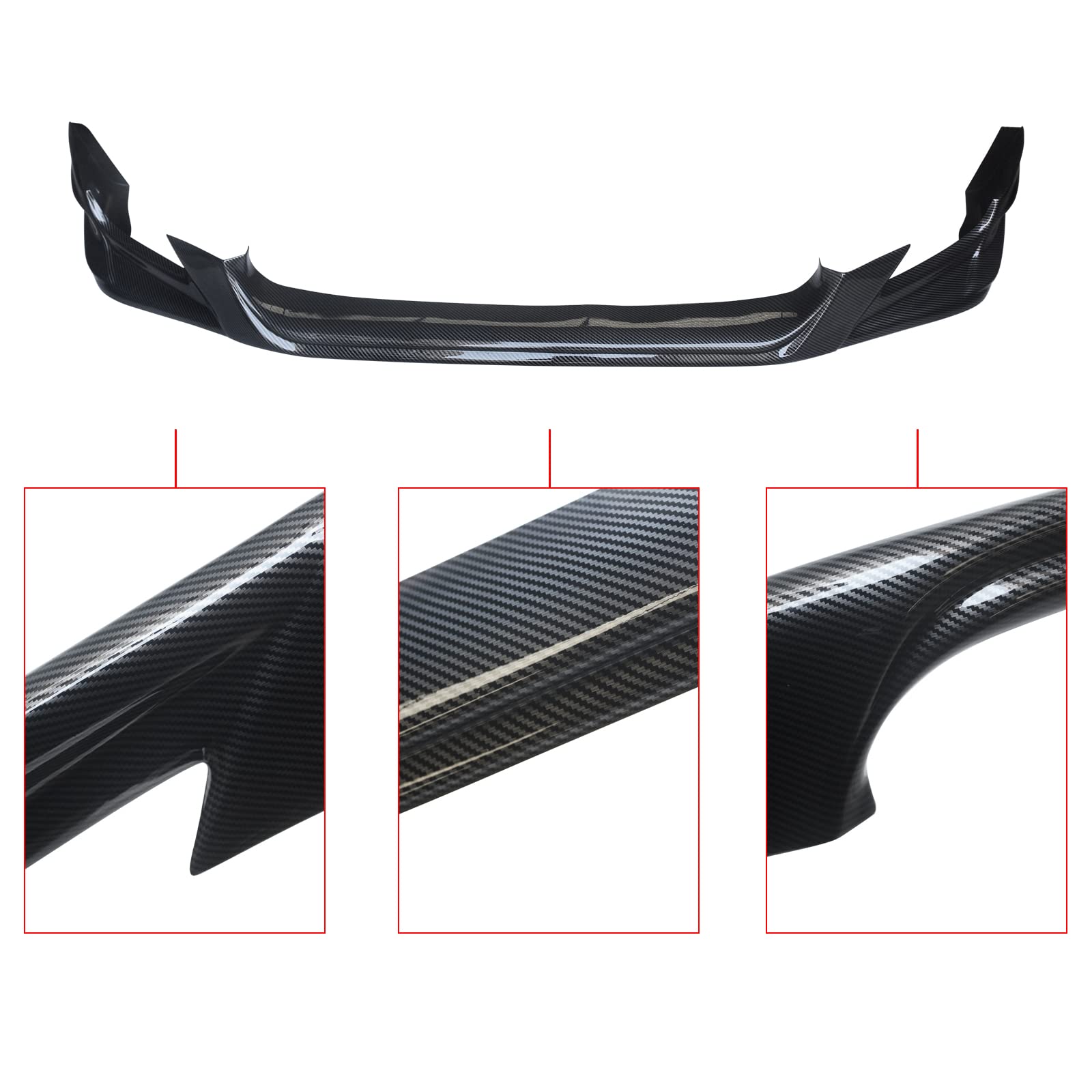 ABS Carbon Fiber Front Bumper Lip Spoiler for 2012-2016 Toyota Scion FR-S | Style Bodykit Splitter Air Dam Chin Diffuser | Enhances Aerodynamics & Sporty Look