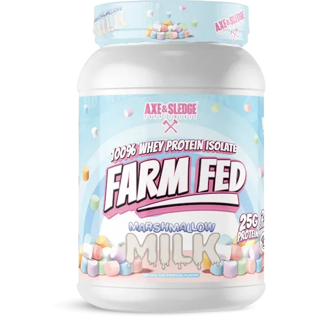 Axe & Sledge FARM FED 100% Whey Protein Isolate Powder - Premium Muscle Recovery & Growth Supplement for Athletes & Fitness Enthusiasts - Post-Workout, Meal Replacement & Healthy Lifestyle
