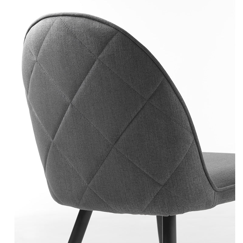 MINTO Modern Grey Dining Chair - Comfortable & Stylish for Kitchen, Dining Room, and Home Office Use