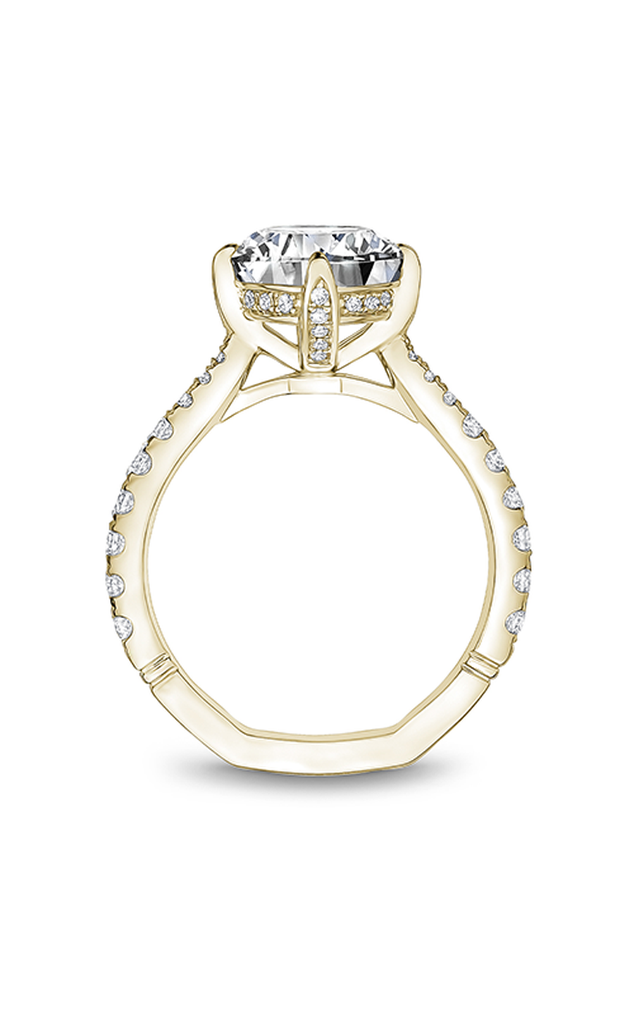 Noam Carver Atelier A014 01YA Diamond Engagement Ring - Elegant Solitaire Wedding Band for Proposals & Anniversaries