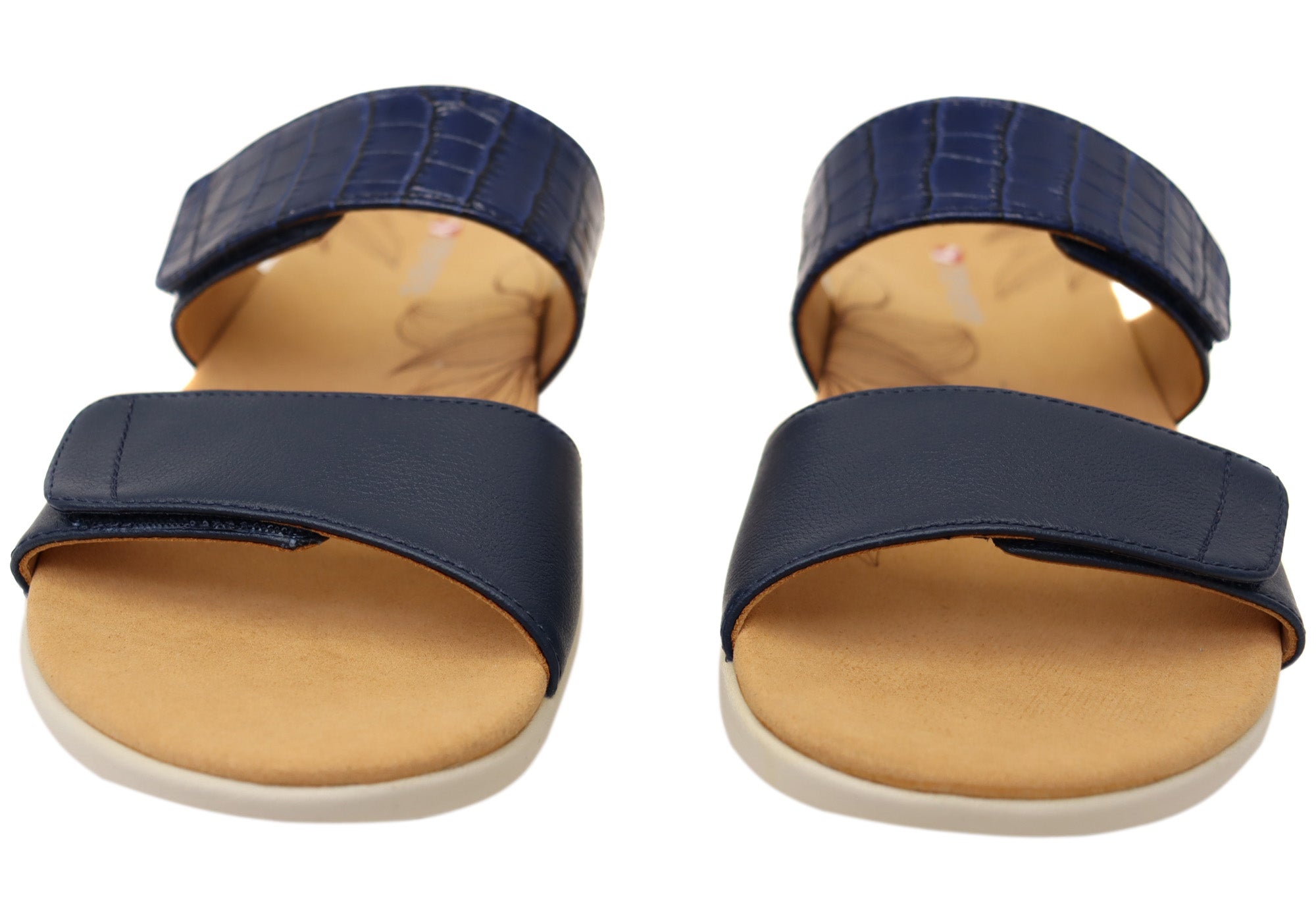 Revere Seaside Women's Comfortable Supportive Leather Slide Sandals - Perfect for Beach, Pool & Summer Casual Wear