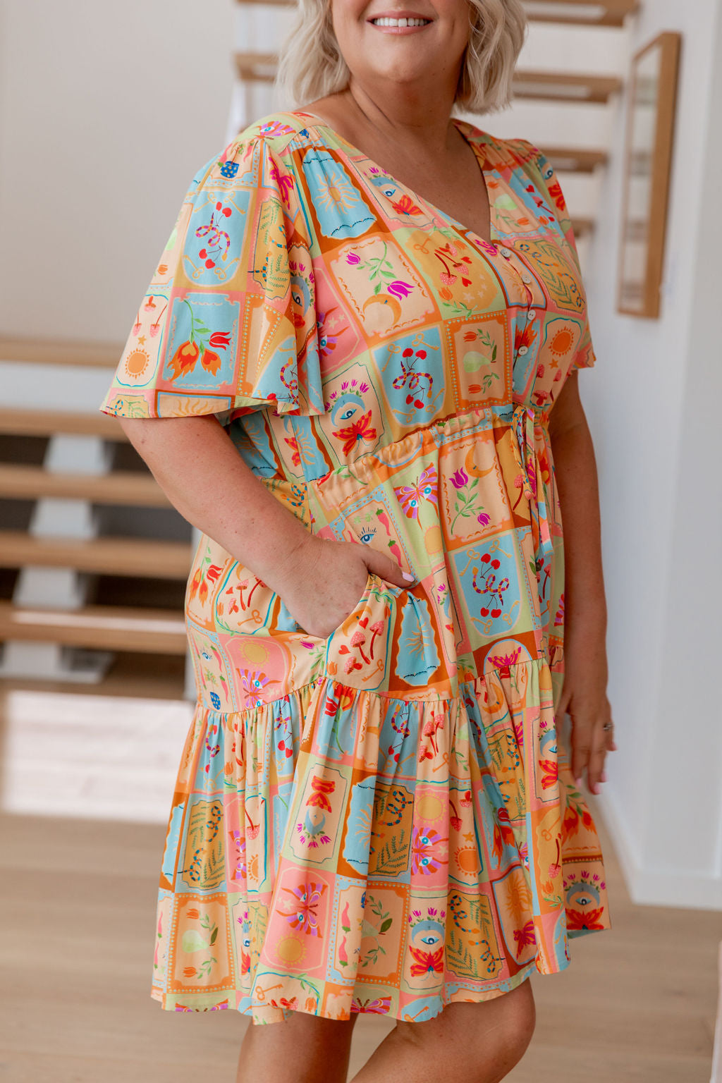 Esmae Pixie Dress - Elegant Floral Print Summer Dress for Women | Perfect for Parties, Weddings & Casual Outings