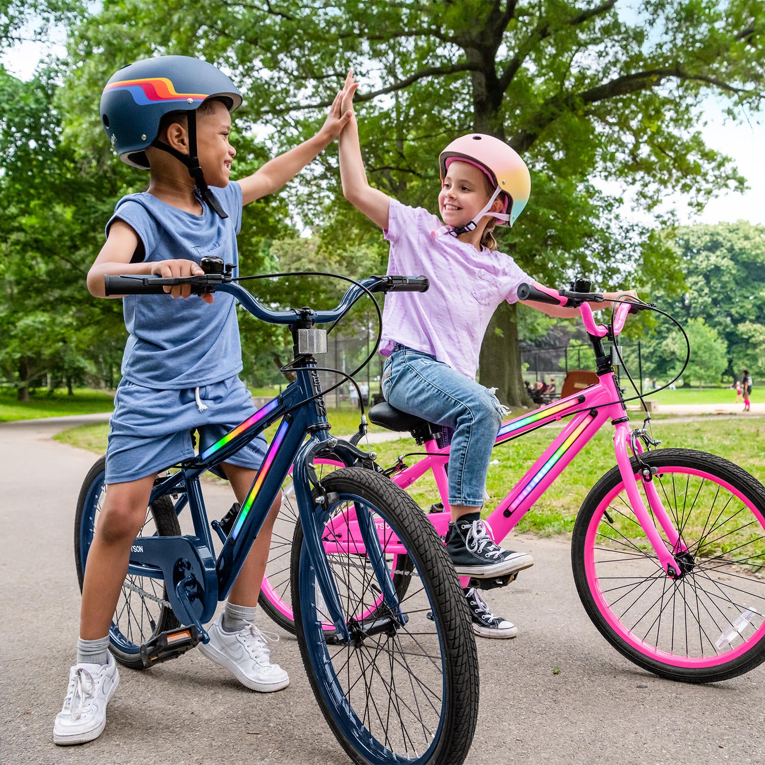Light Rider 20 LED Kids Bike with Flashing Wheels - Best Children's Light Up Bicycle for Night Riding, Birthday Gifts & Outdoor Play
