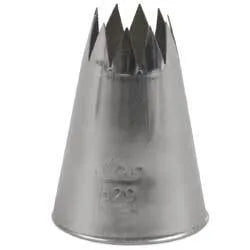Open Star Pastry Tip - Professional Stainless Steel Baking Decorating Nozzle for Cakes, Cupcakes & Cookies - Perfect for Birthday, Wedding & Holiday Desserts