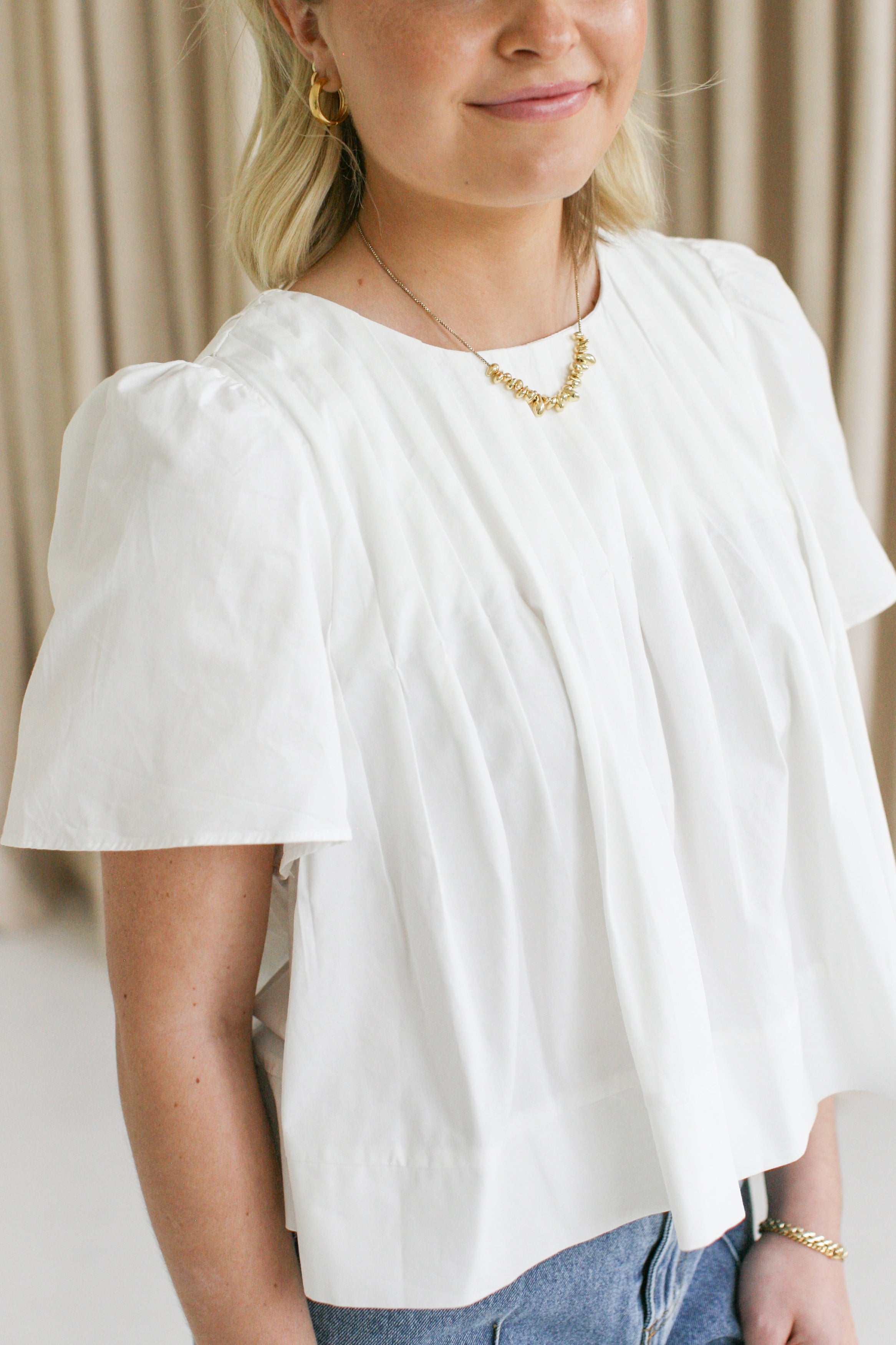 Elegant Cecilia Blouse - Women's Fashion White Top for Casual & Office Wear | Perfect for Work, Date Night & Special Occasions