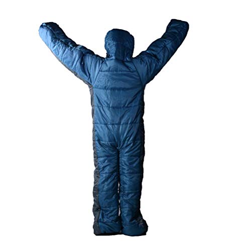 3-Season Wearable Sleeping Bag Suit for Adults - Full Body Camping Wear for Outdoor Hiking, Travel & Cold Weather Camping | Cozy Sleeping Solution for Backpacking, Festivals & Winter Adventures