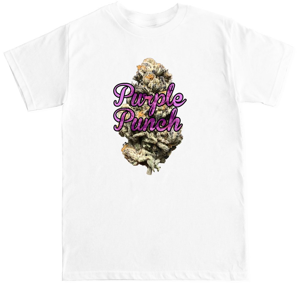 FTD Apparel Men's Purple Punch Strain Graphic T-Shirt - Soft Cotton Casual Tee for Streetwear, Gifts & Cannabis Enthusiasts | Perfect for Concerts, Festivals & Everyday Wear