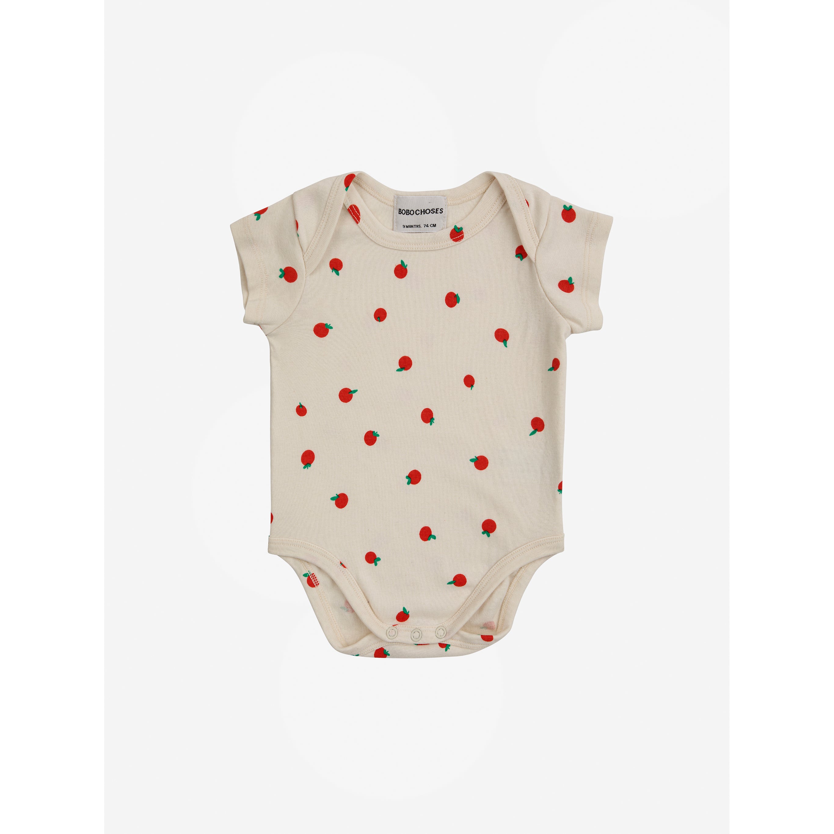 Bobo Choses Baby Tomato Body and Vichy Accessories Set in Offwhite - Perfect for Newborn Photoshoots, Baby Showers & Everyday Comfort