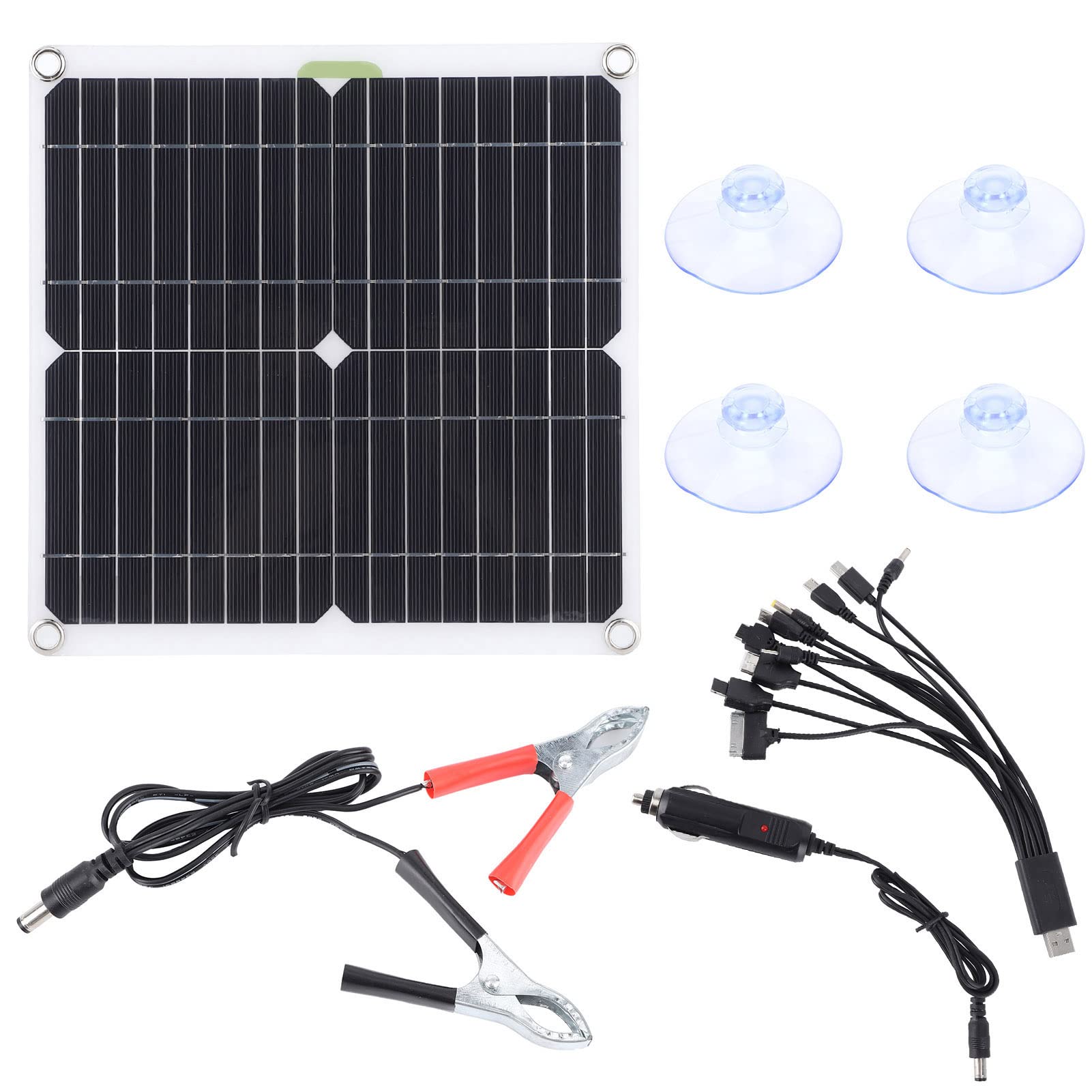 200W Portable Solar Panel Charger Kit for Cars, RVs & Boats - Universal Phone & MP3 Charging | Perfect for Road Trips, Camping & Marine Adventures