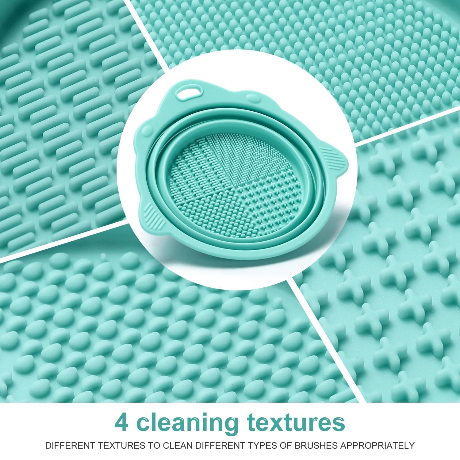 Portable Silicone Makeup Brush Cleaner Bowl - Easy Washing Tool for Brushes & Sponges | Travel & Home Use