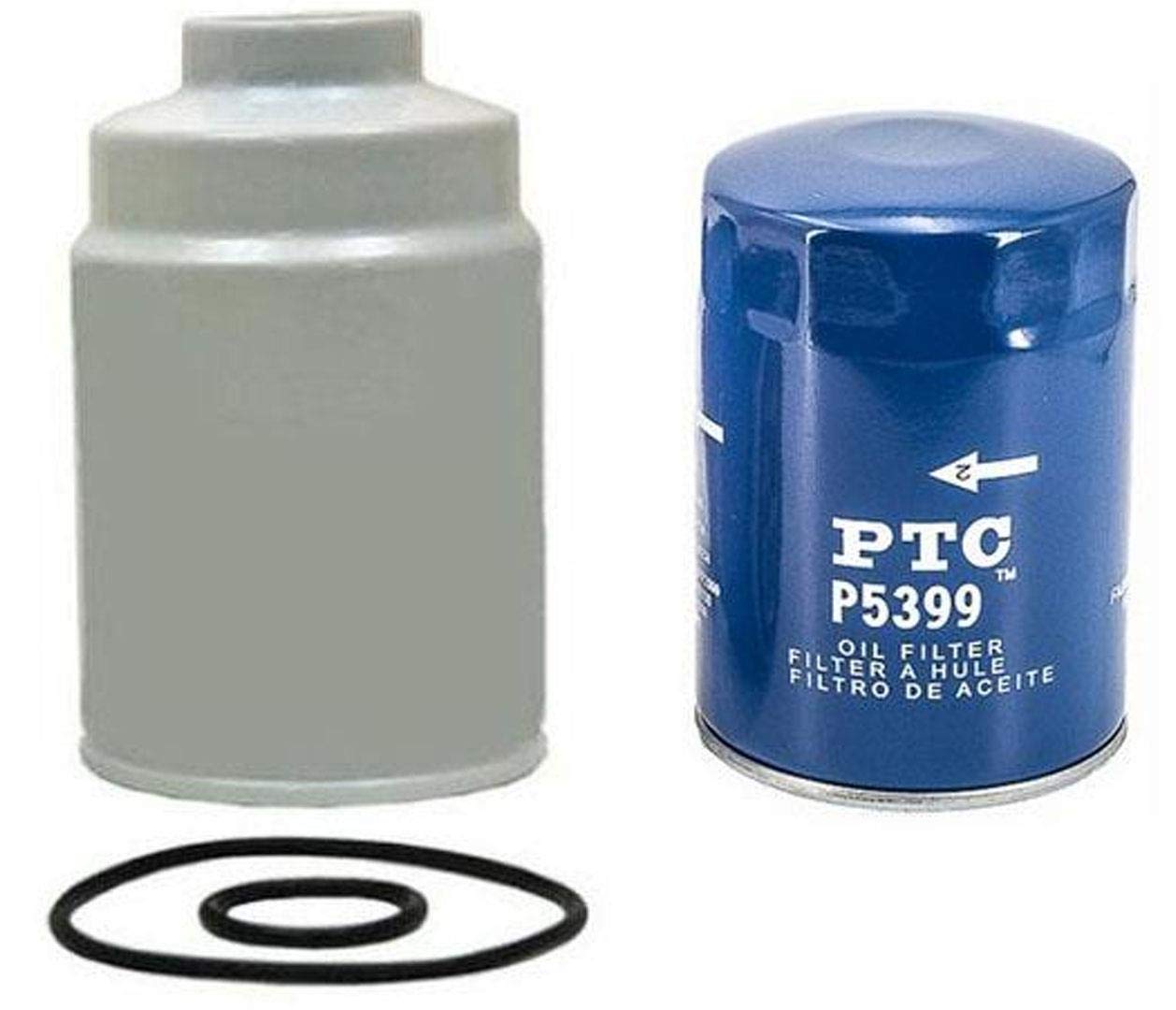 01-15 Chevrolet 6.6L Duramax Diesel Fuel Water Separator & Oil Filter Kit - 2 Pack Replacement for Silverado, Sierra - Improves Engine Performance & Fuel Efficiency