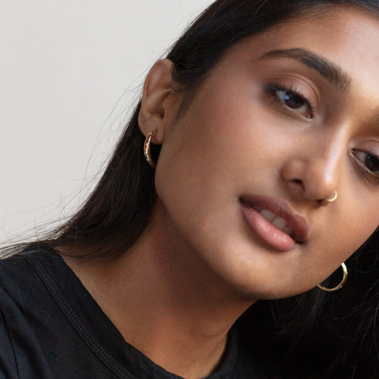 Star Crossed Celestial Hoop Earrings - Elegant Gold-Plated Zodiac Constellation Jewelry for Women | Perfect for Date Nights, Weddings & Boho Fashion