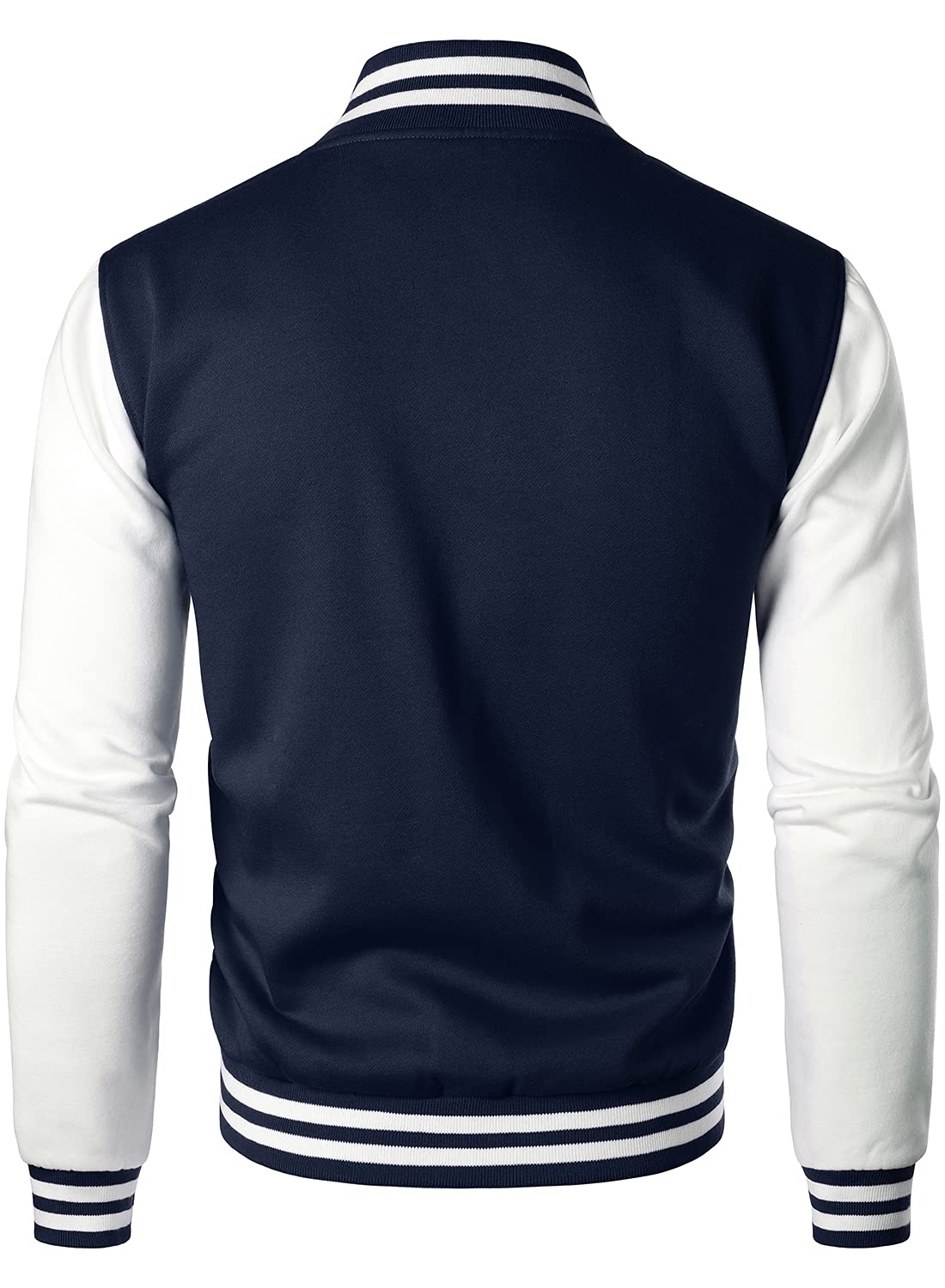 Men's Varsity Baseball Jacket - Cotton Blend Letterman Jacket with Embroidered Letters | Perfect for School Sports, Team Uniforms & Casual Streetwear
