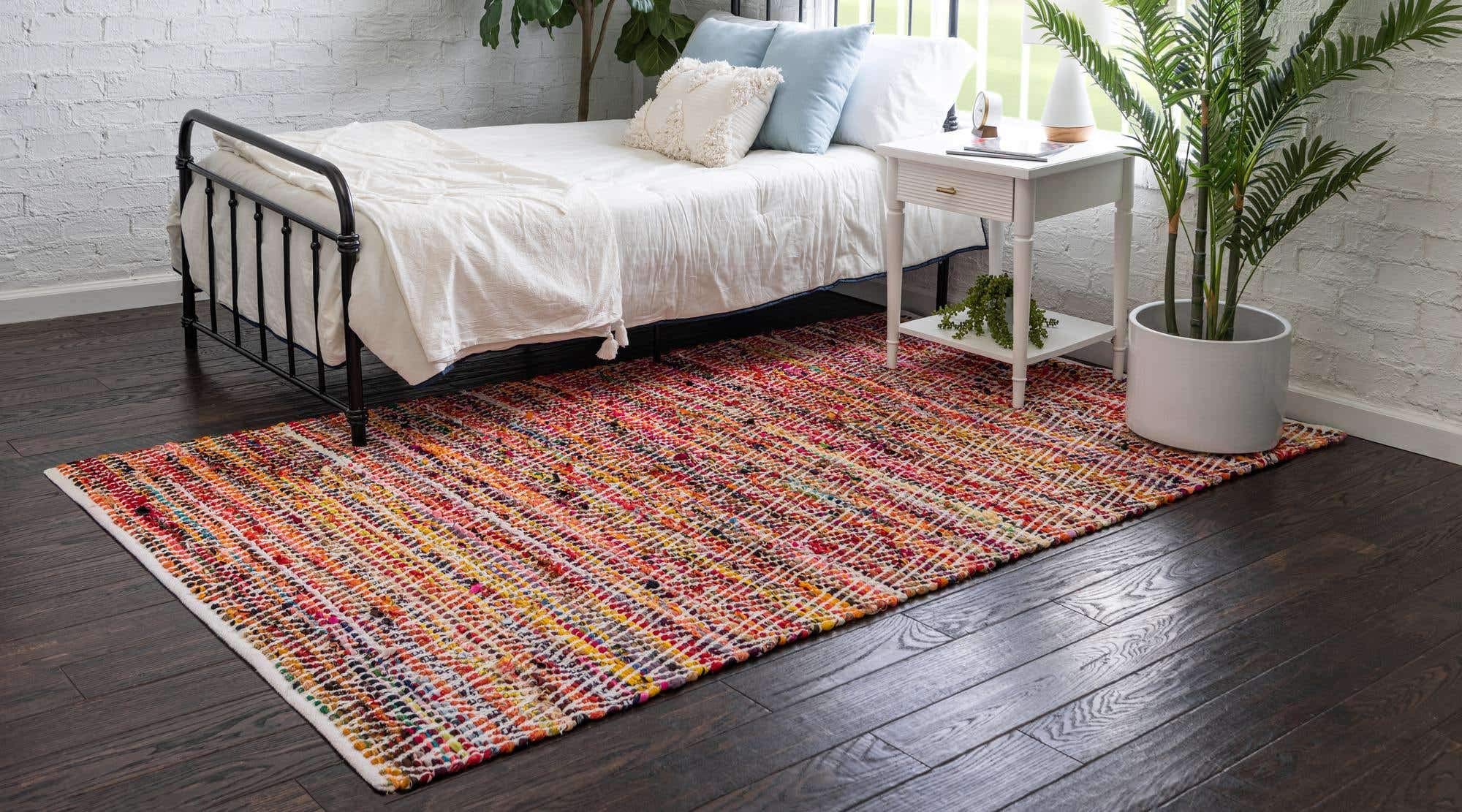 Unique Loom Chindi Chevron Collection Area Rug - Claire (9' x 12' 2