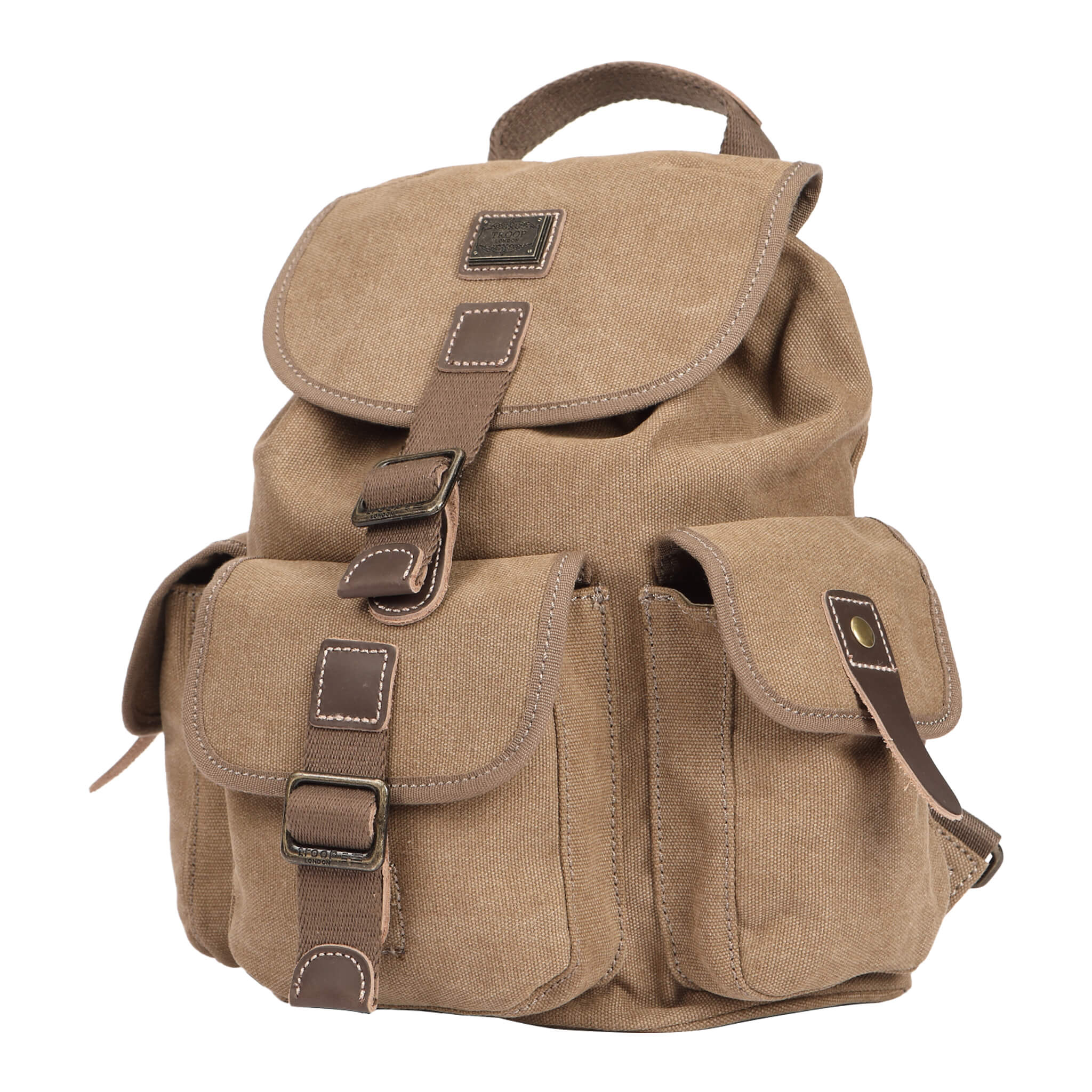 TRP0269 Troop London Classic Small Drawstring Backpack - Lightweight & Durable for School, Travel & Gym | Water-Resistant Daypack for Men & Women