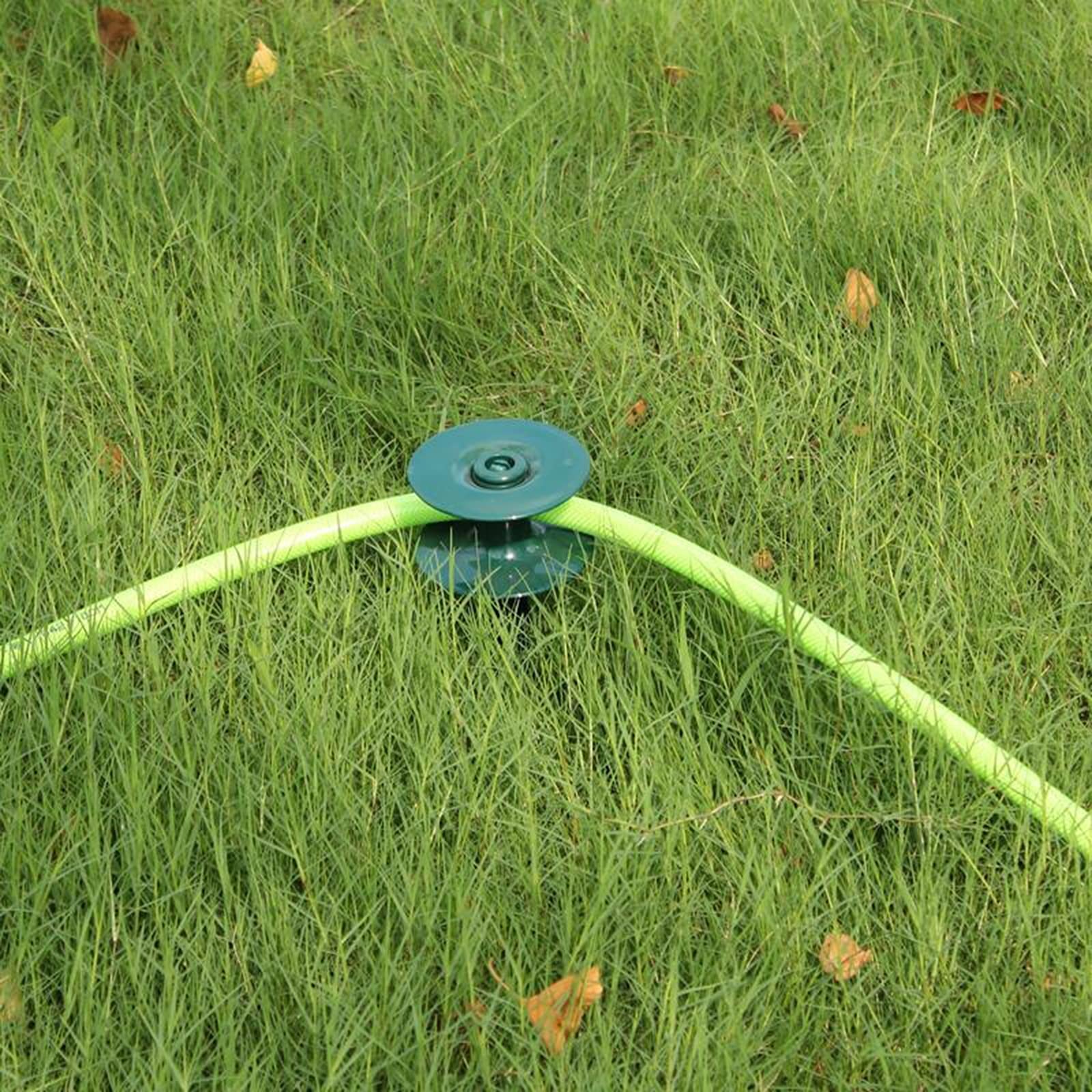 2PCS Heavy Duty Garden Hose Guide Stakes - Dark Green Lawn Hose Support for Plant Protection & Watering