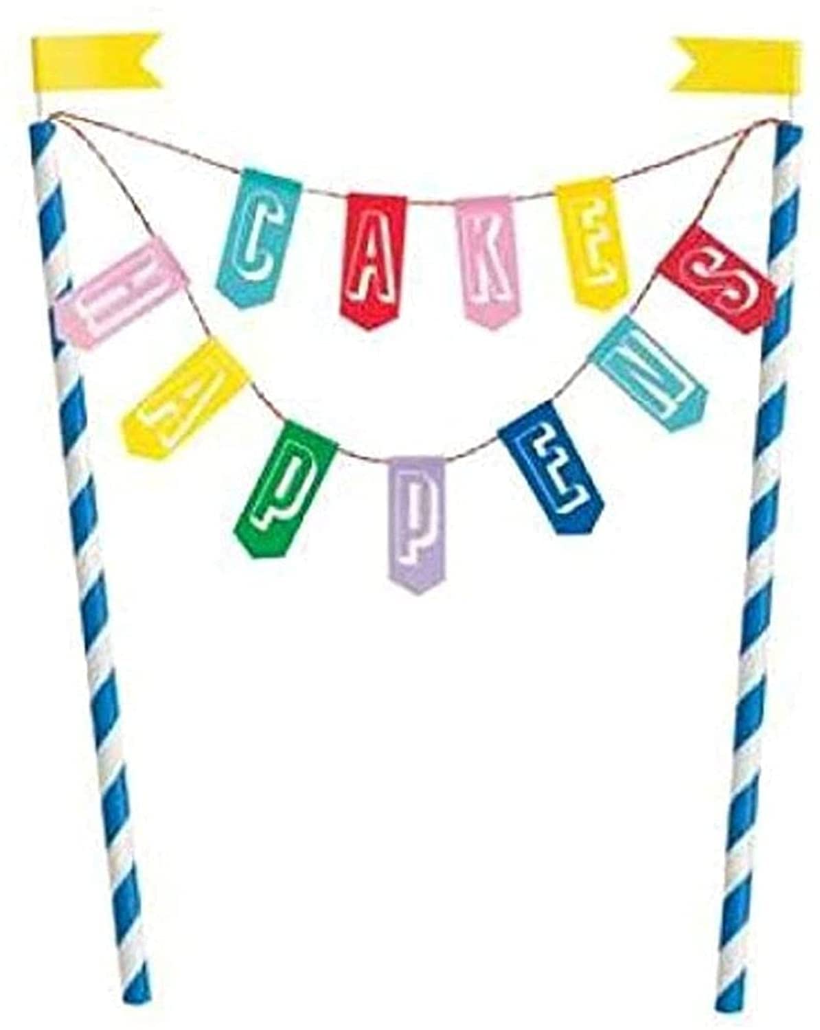 Funny Cake Topper - 'Cake Happens' Banner for Birthday, Wedding & Celebration Cakes - 1 Piece - Perfect for Parties, Anniversaries & Special Events