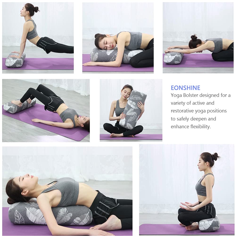 Premium Firm Meditation Yoga Bolster Pillow - High Density Sponge Filled Rectangular Back Support Cushion for Yoga, Meditation & Home Relaxation - Pack of 1 - Perfect for Studios, Gyms & Stress Relief