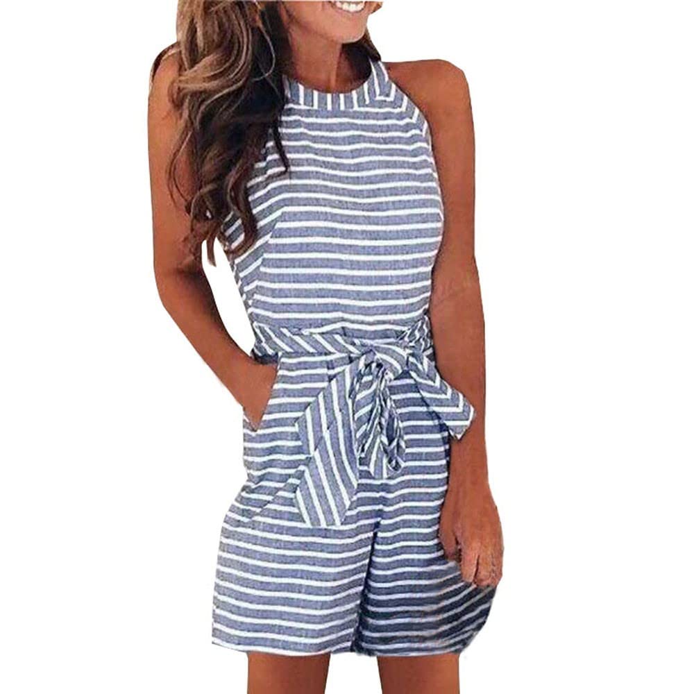 Plus Size Women's Summer Casual Spaghetti Strap Short Jumpsuit - Sexy V-Neck Cami Romper for Women | Perfect for Beach Vacations, Pool Parties & Summer Outings