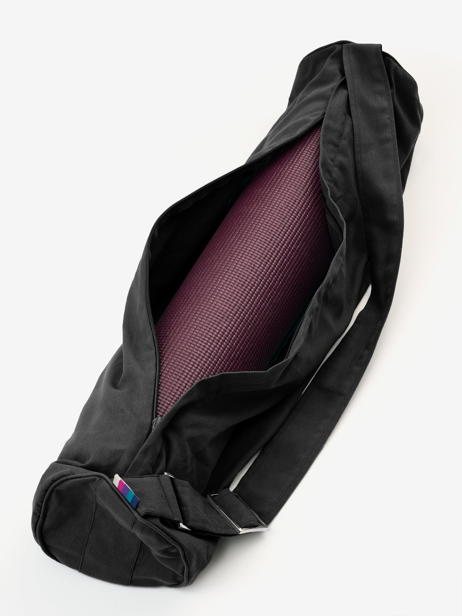 Organic Cotton Zip Up Yoga Bag for Women & Men - Eco-Friendly Yoga Mat Carrier with Pockets - Perfect for Gym, Studio & Travel