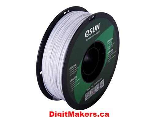 eSUN eMarble PLA Filament 1.75mm 1kg Spool - 3D Printer Filament for Cosplay, Home Decor & DIY Projects (Marble Effect, Dimensional Accuracy)