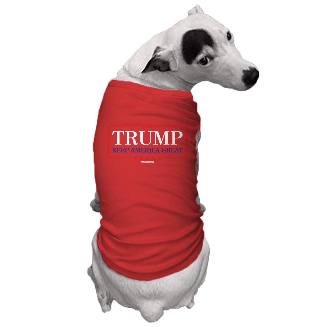 Trump 2020 Keep America Great Dog Shirt - Patriotic Red Large Dog T-Shirt for American Flag Lovers - Perfect for 4th of July, Election Day & Political Rallies