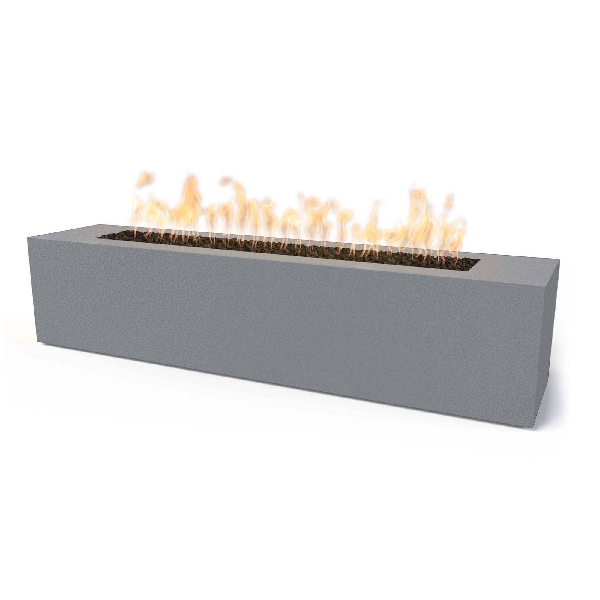 Powder Coated Linear Outdoor Fire Pit - Modern & Durable Backyard Fireplace for Patio, Garden, and Camping - Perfect for Gatherings & Relaxation