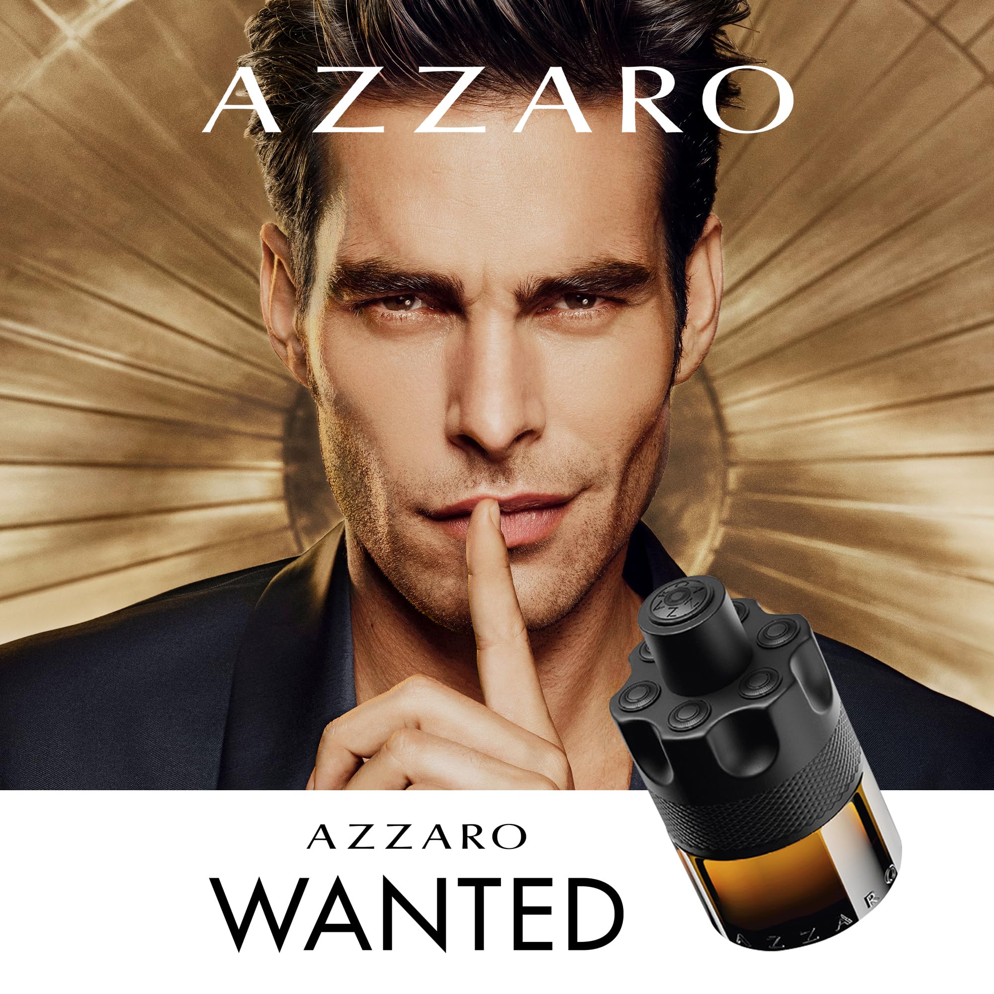 Azzaro The Most Wanted Parfum Intense Men's Cologne Gift Set - 3 Piece Set with 100ml Eau de Parfum, 10ml Travel Spray & 77g Deodorant Stick - Luxury Fragrance for Men - Perfect for Date Night, Special Occasions & Gifting