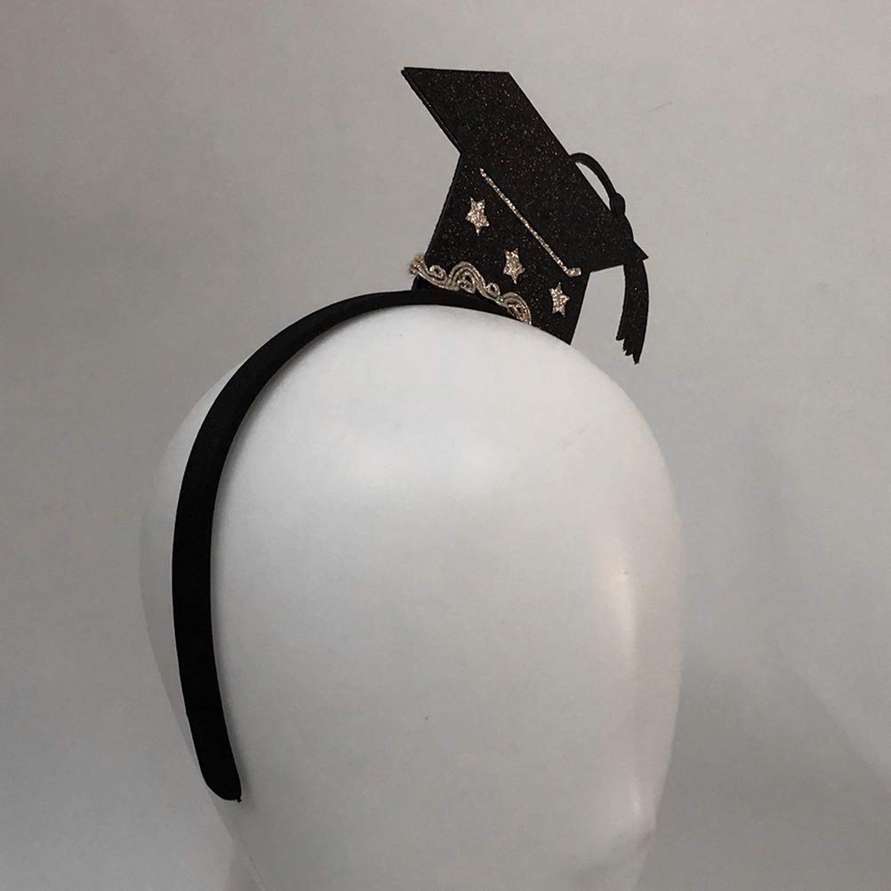 INOOMP 6-Piece Graduation Party Set - 2020 Grad Hair Bands, Cap Headbands & Photo Booth Props for Graduation Ceremony, Party Favors & European American Style Accessories - Perfect for Graduation Photos, Celebrations & School Events