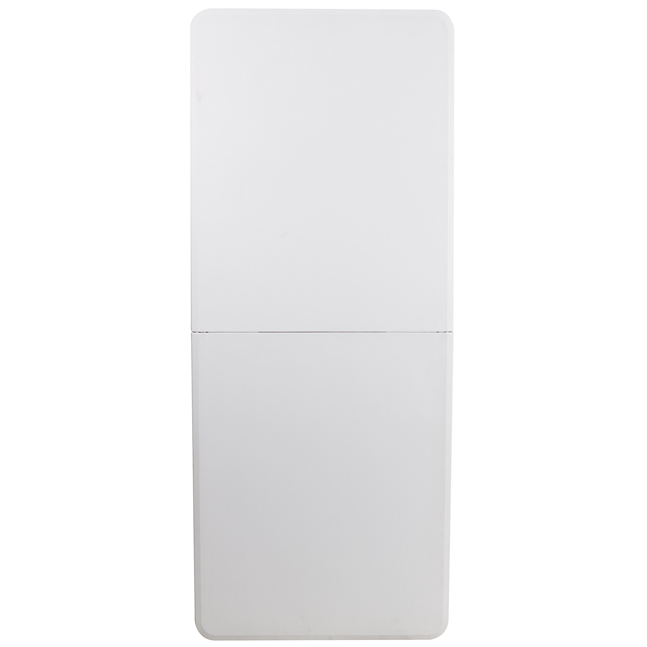6-Foot Bi-Fold Granite White Plastic Folding Table with Carrying Handle - Portable & Sturdy for Parties, Events, Camping & Home Use