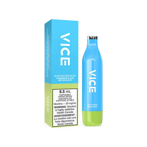 Blue Razz Melon Ice Vape Juice - VICE 2500 Disposable Vape Pen | Refreshing Fruit Flavor for All-Day Vaping | Perfect for Relaxation & Socializing