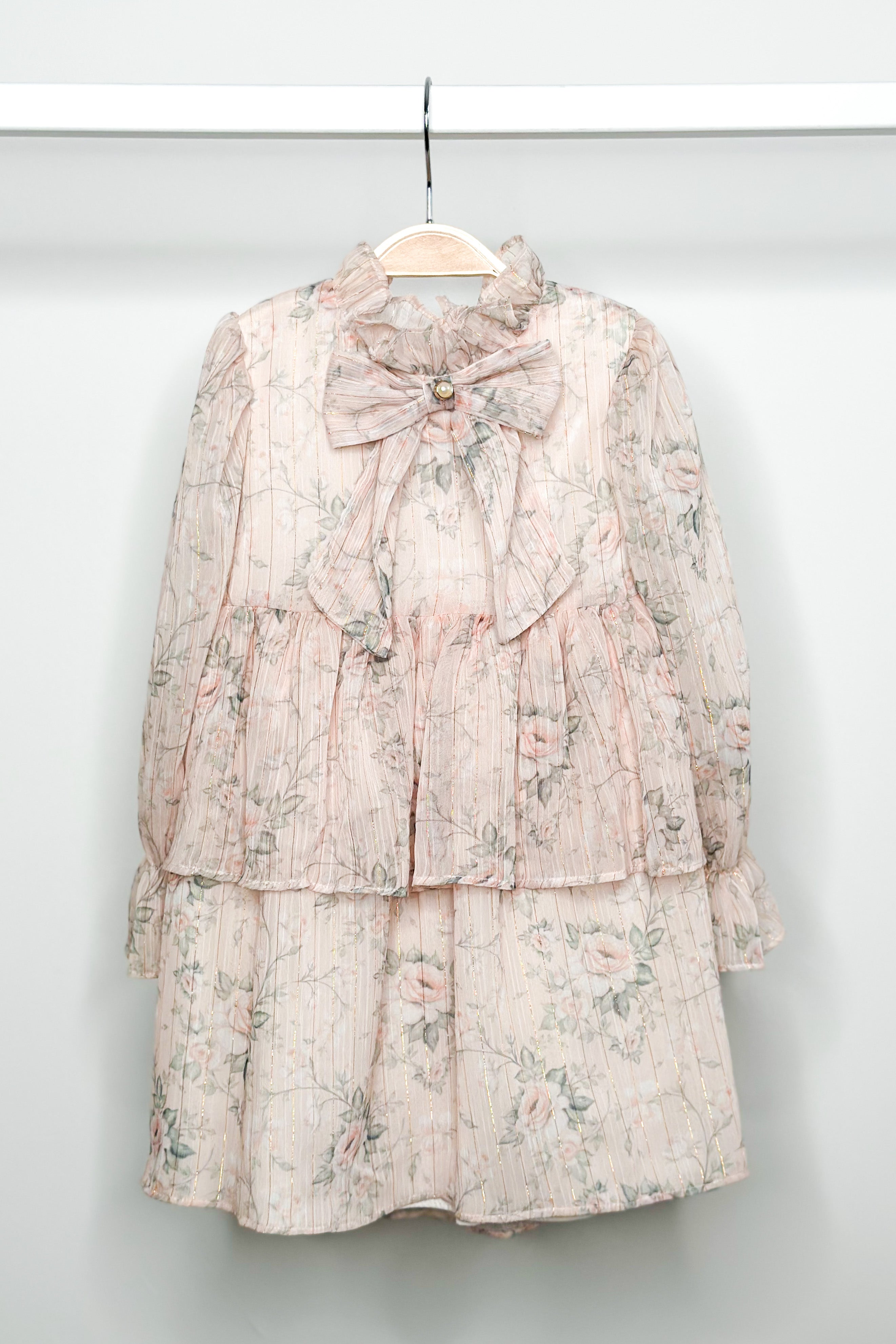 Vienna Pink Floral Dress for Women - Elegant Summer Maxi Dress with Floral Print | Perfect for Beach Vacations, Weddings & Date Nights