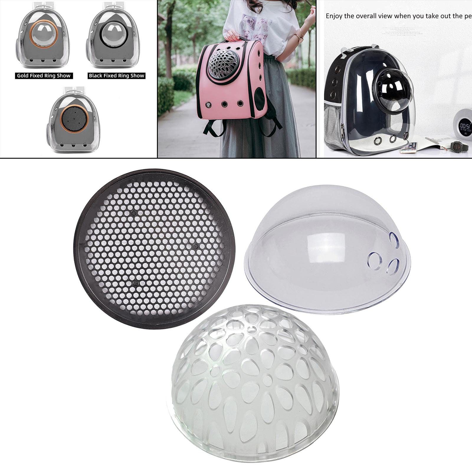 Enakshi Bubble Backpack Pet Carrier - Honeycomb Design Cat & Dog Travel Carrier for Hiking, Sightseeing & Airplane Use | Durable Pet Supplies & Totes