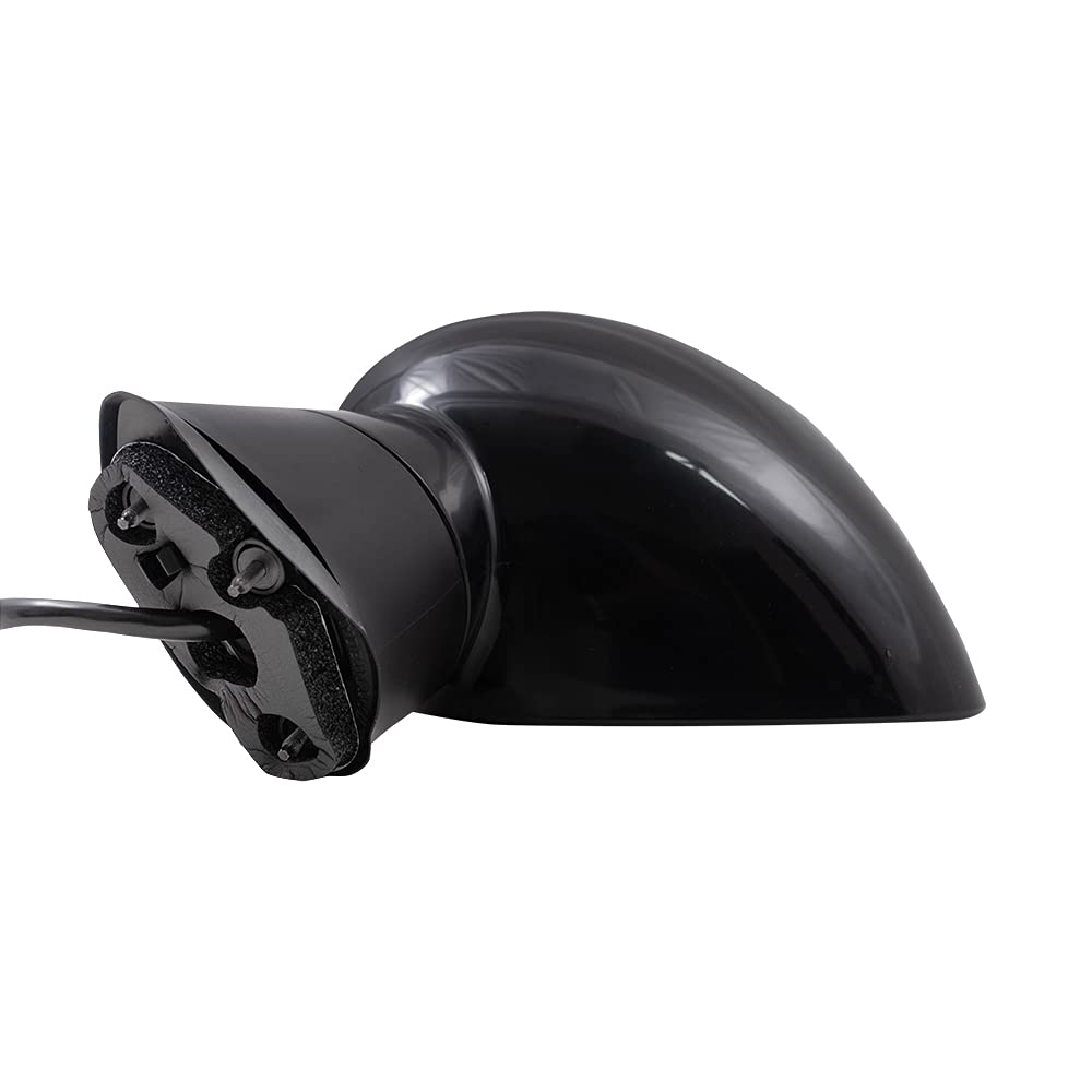 Brock Replacement Power Side Mirror for 2015-2019 Dodge Challenger - Driver Side, Heated, Blind Spot Detection, Black Paint to Match | Perfect for Parking Safety & Night Driving